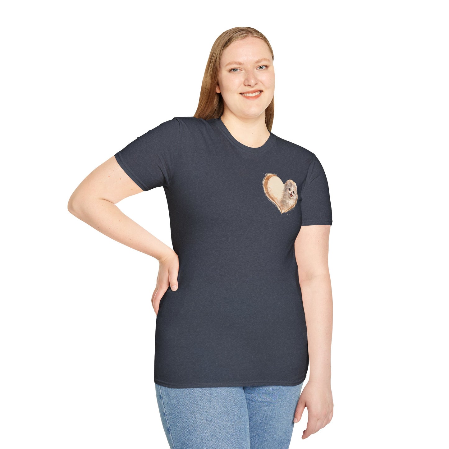 Kitty in My Heart T-Shirt — Cute Cat Graphic Tee for Cat Lovers