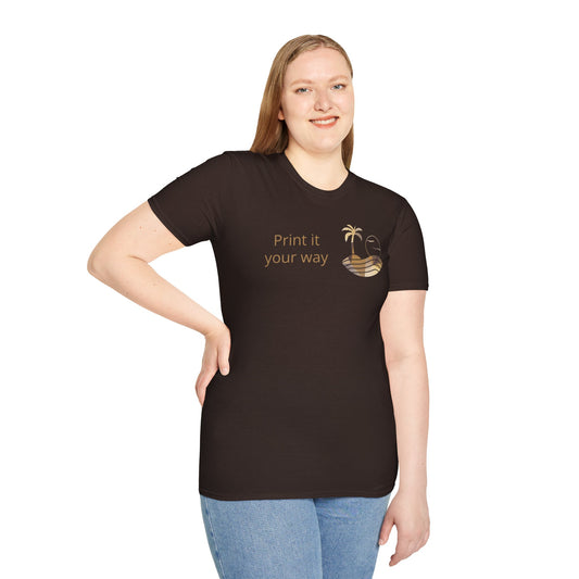 Desert Sunset T-Shirt — "Print It Your Way" Customizable Tee