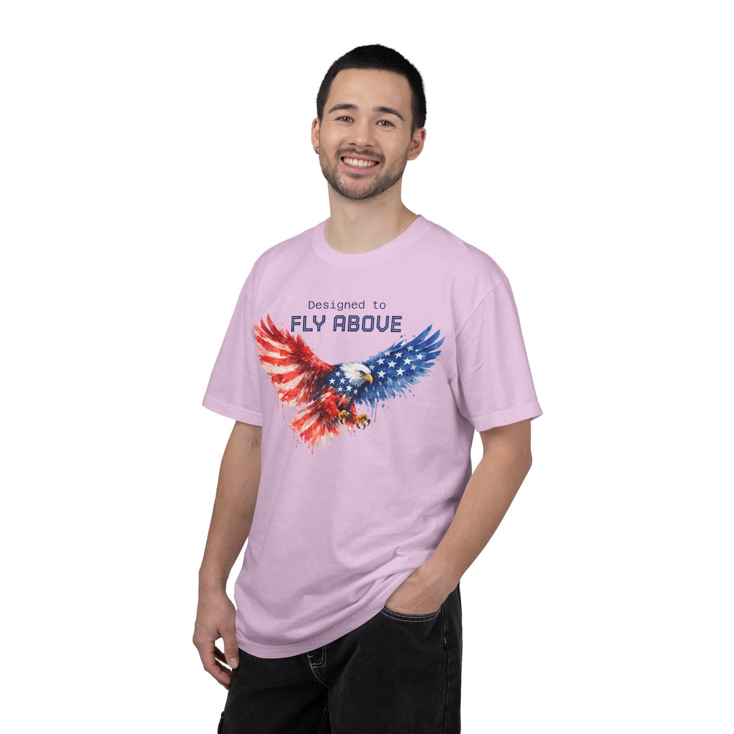 American Eagle Flag T-Shirt — Patriotic Bald Eagle Design