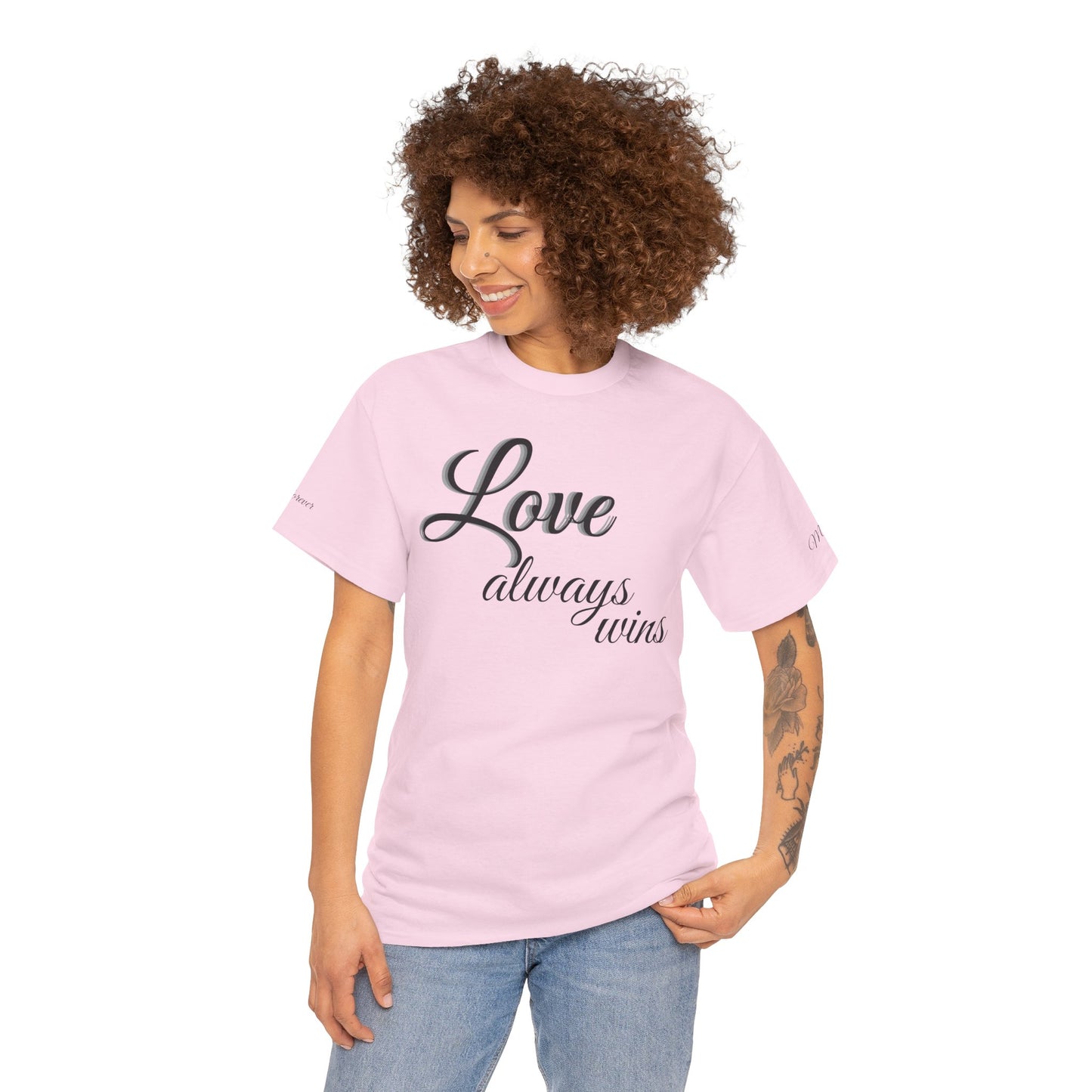 Love Always Wins T‑Shirt — Inspirational Script Tee