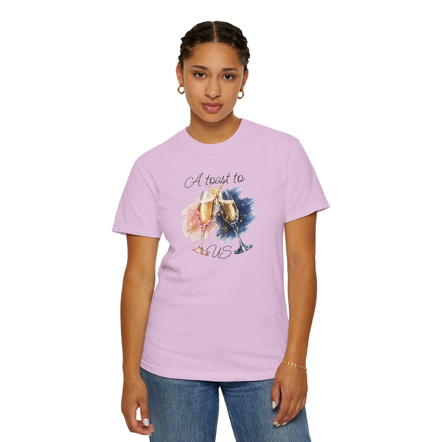 "A Toast to Us" T-Shirt —Champagne Toast Graphic Tee