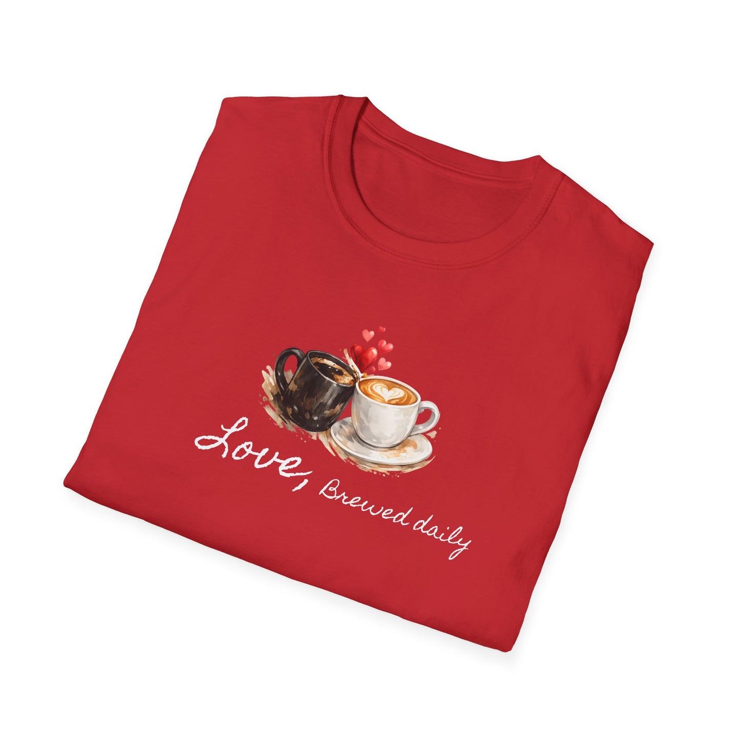 Love Brewed Daily" T-Shirt — Coffee Lover Tee