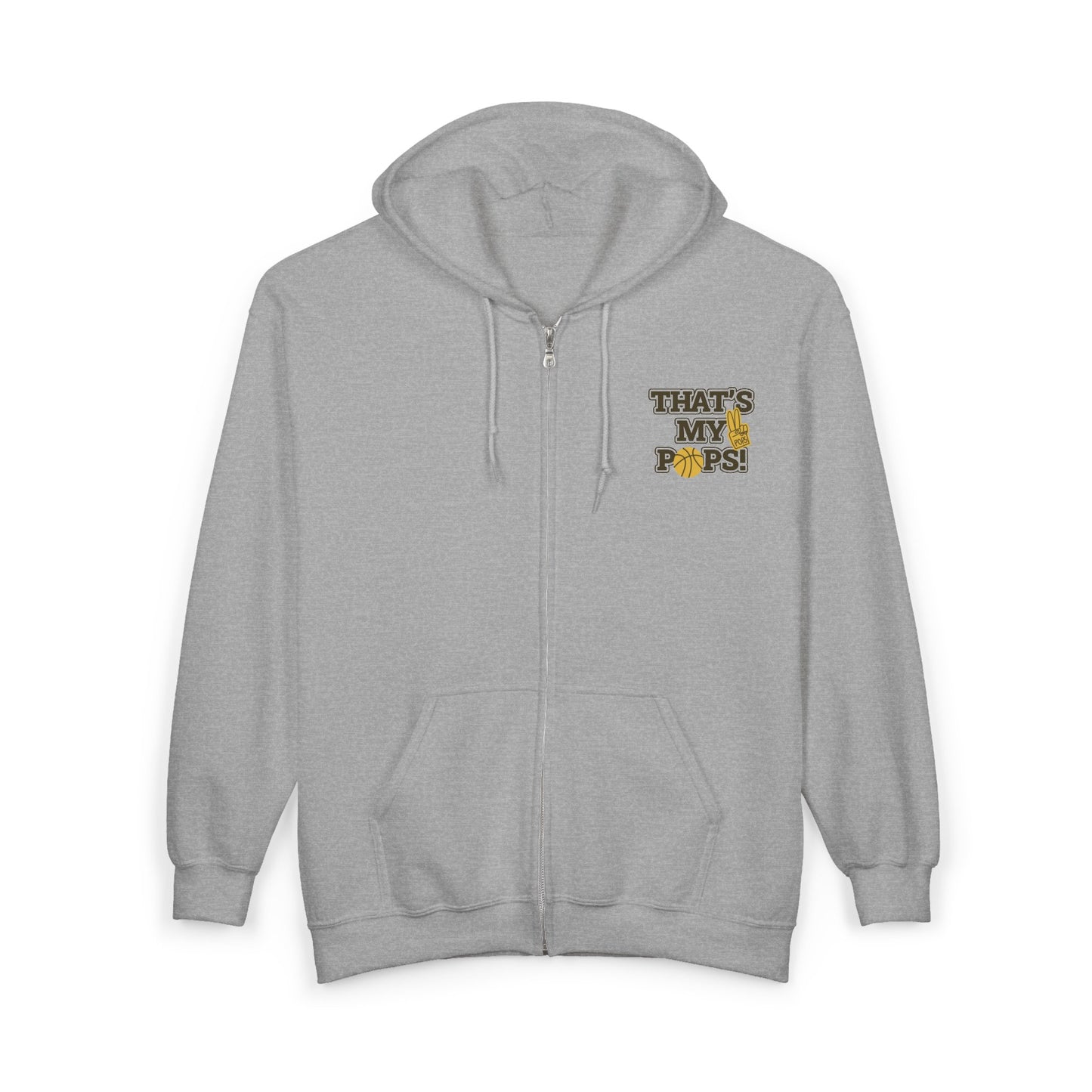 That's My Pops Zip Hoodie — Father's Day Tribute Full-Zip Hoodie