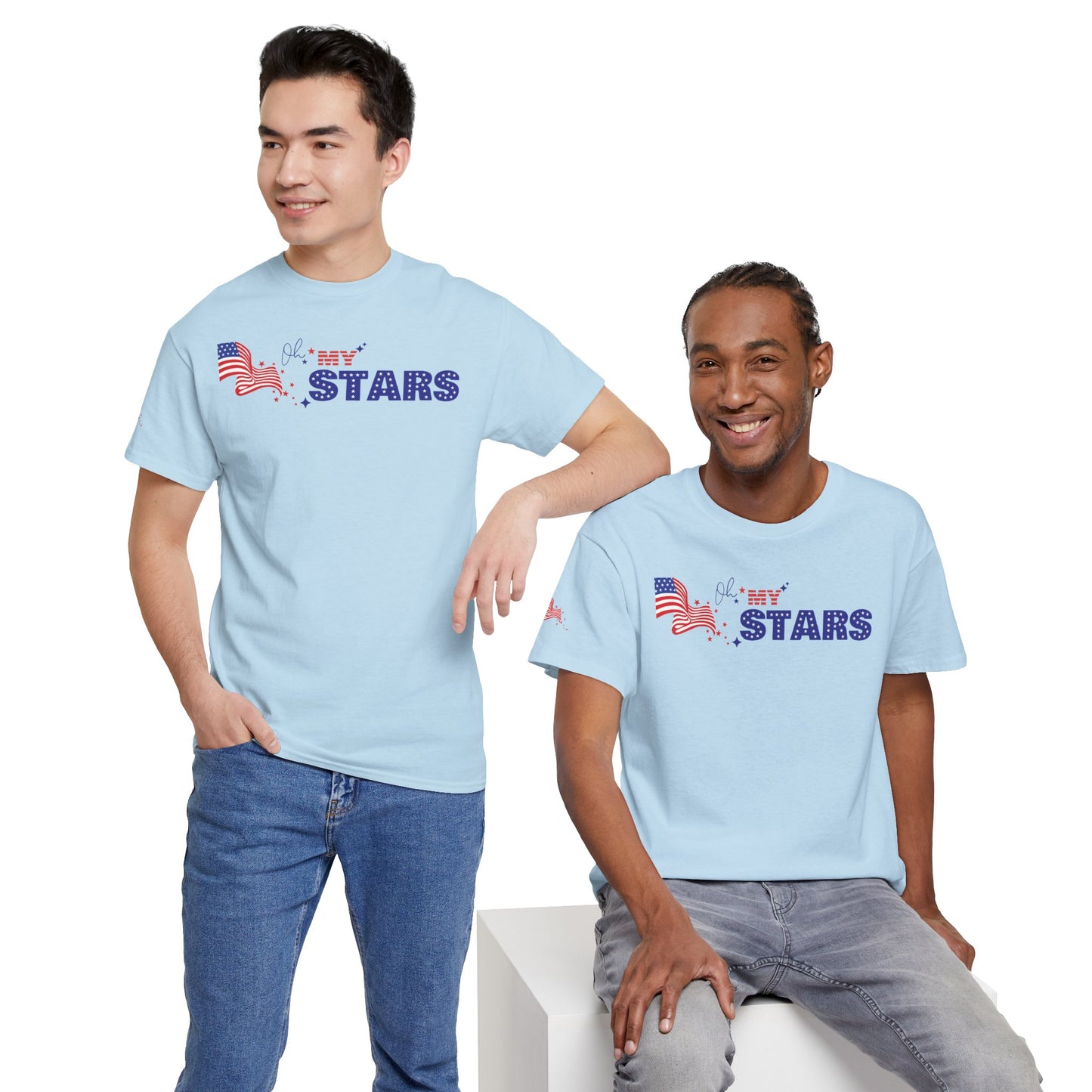 Patriotic Stars T-Shirt — American Flag Star Graphic Tee