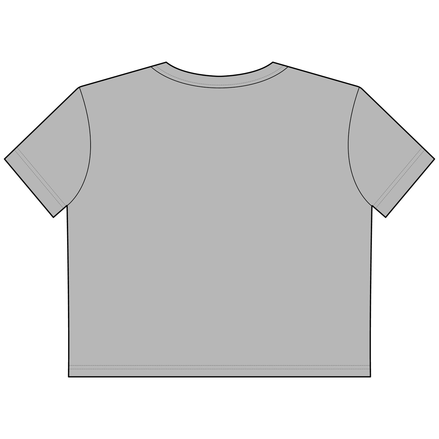 LOVE Sequin Heart Cropped Tee