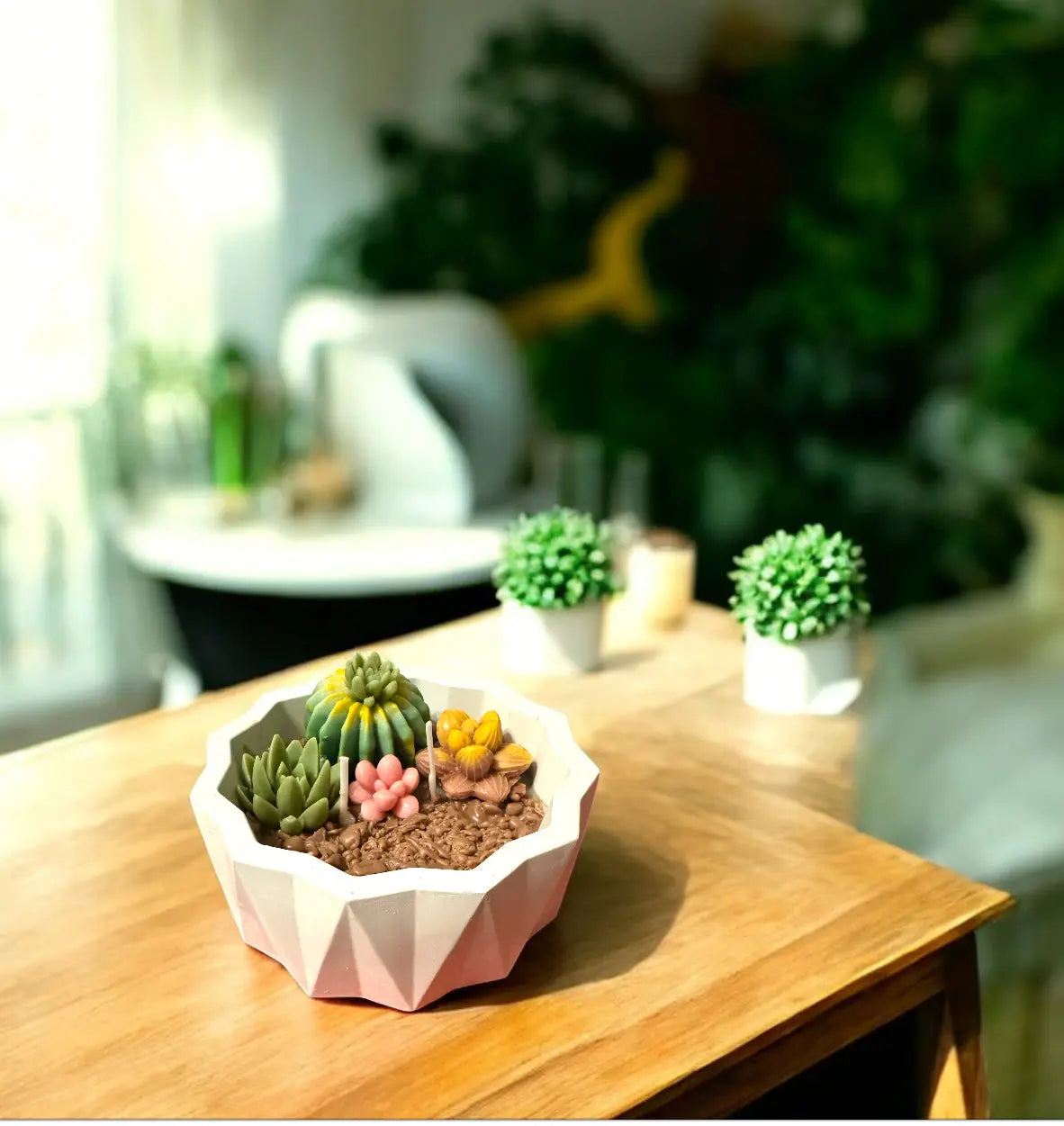 Beeswax Succulent Candle