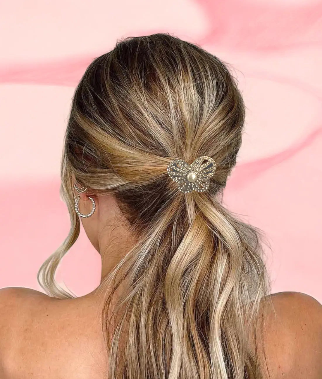 Elastic sparkly butterfly hair tie - MehrArt collections