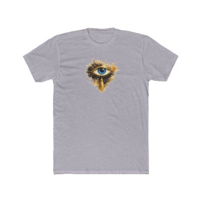 Mystic Blue Eye Graphic Tee — Golden Paint Splash