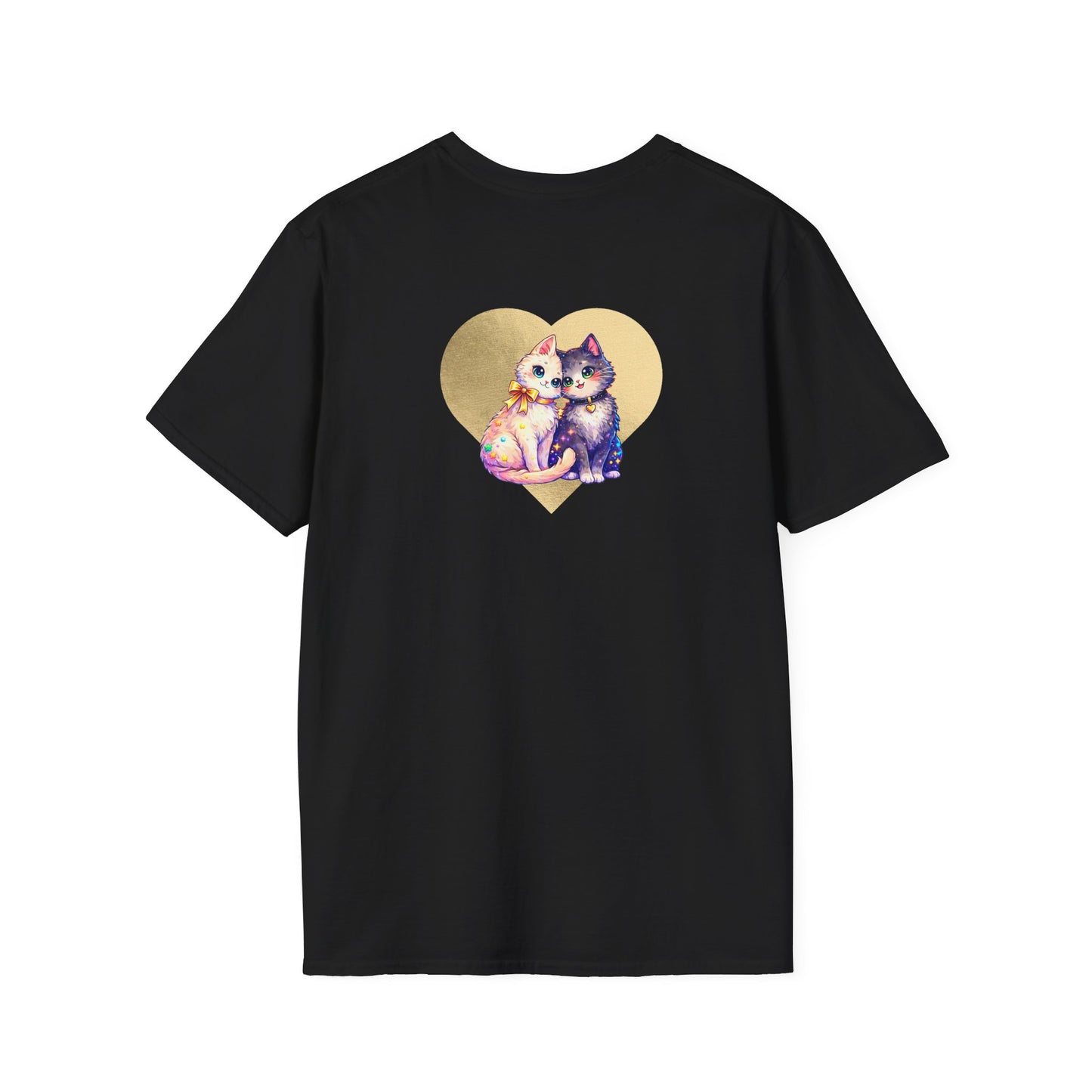 Heart Paw Print T-Shirt — Cute Cat & Dog Love Graphic Tee