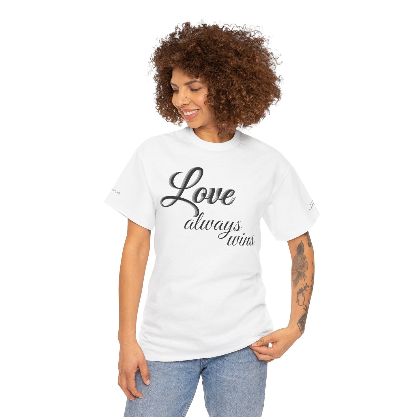 Love Always Wins T‑Shirt — Inspirational Script Tee