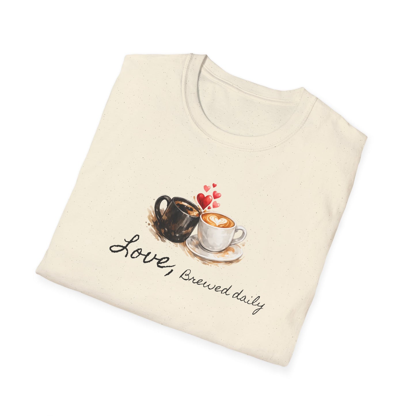Love Brewed Daily" T-Shirt — Coffee Lover Tee