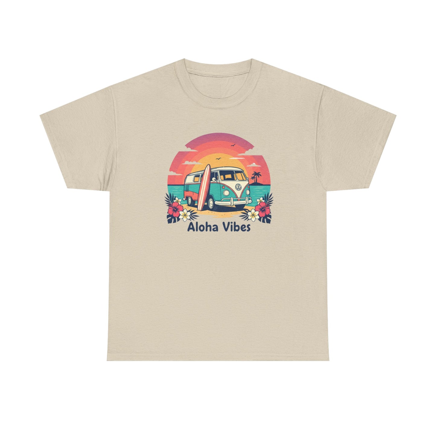 Aloha Vibes Tee — Retro Surf Van Graphic T-Shirt