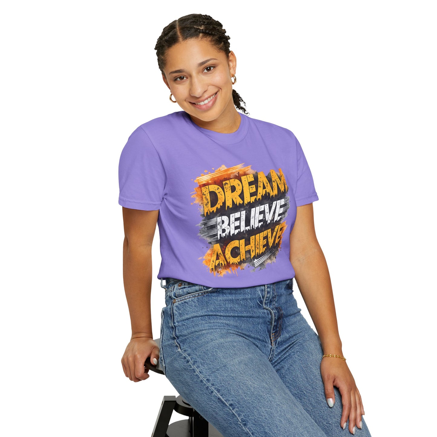 Dream Believe Achieve T-Shirt — Inspirational Motivational Tee