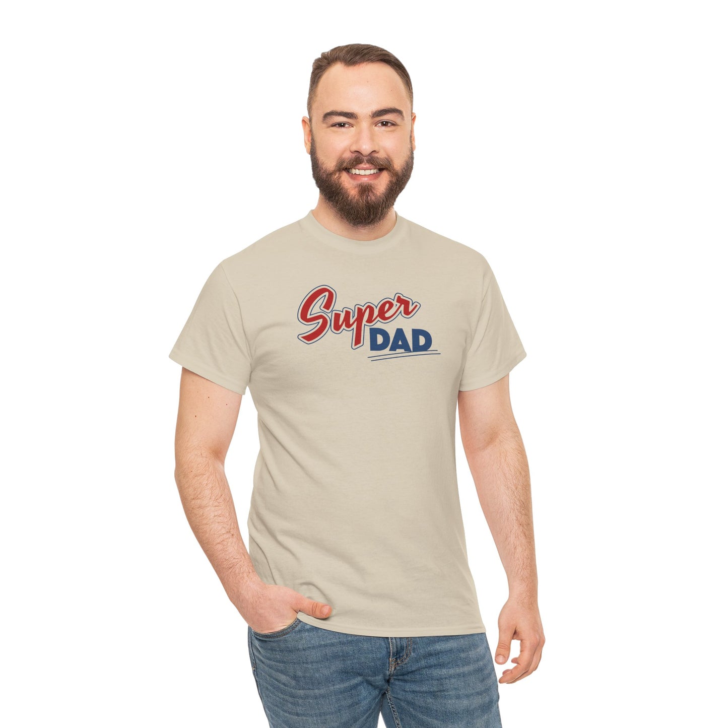 Super Dad T-Shirt — Retro Script Fathers Day Tee