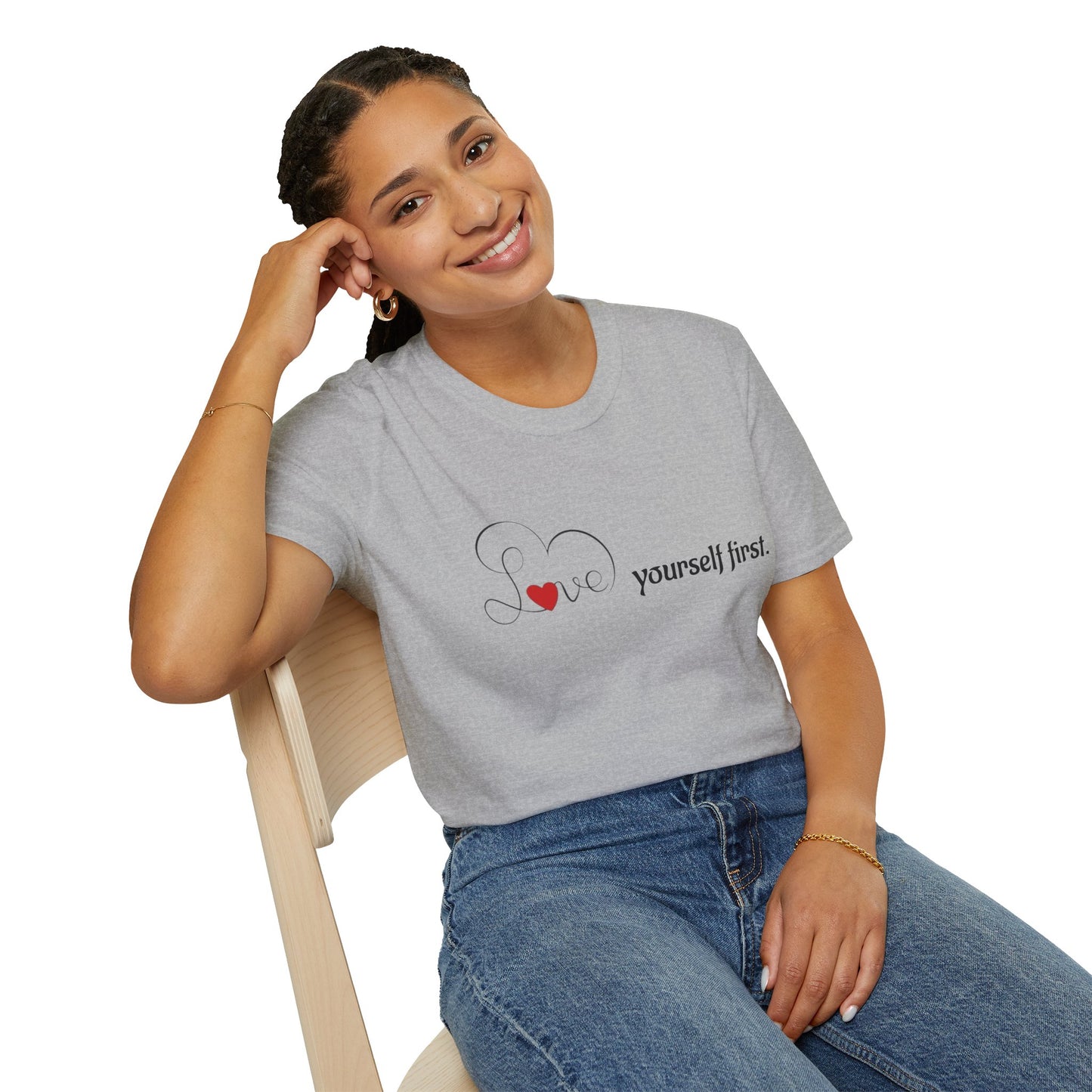 Love Yourself First T-Shirt - Self-Care Graphic Tee