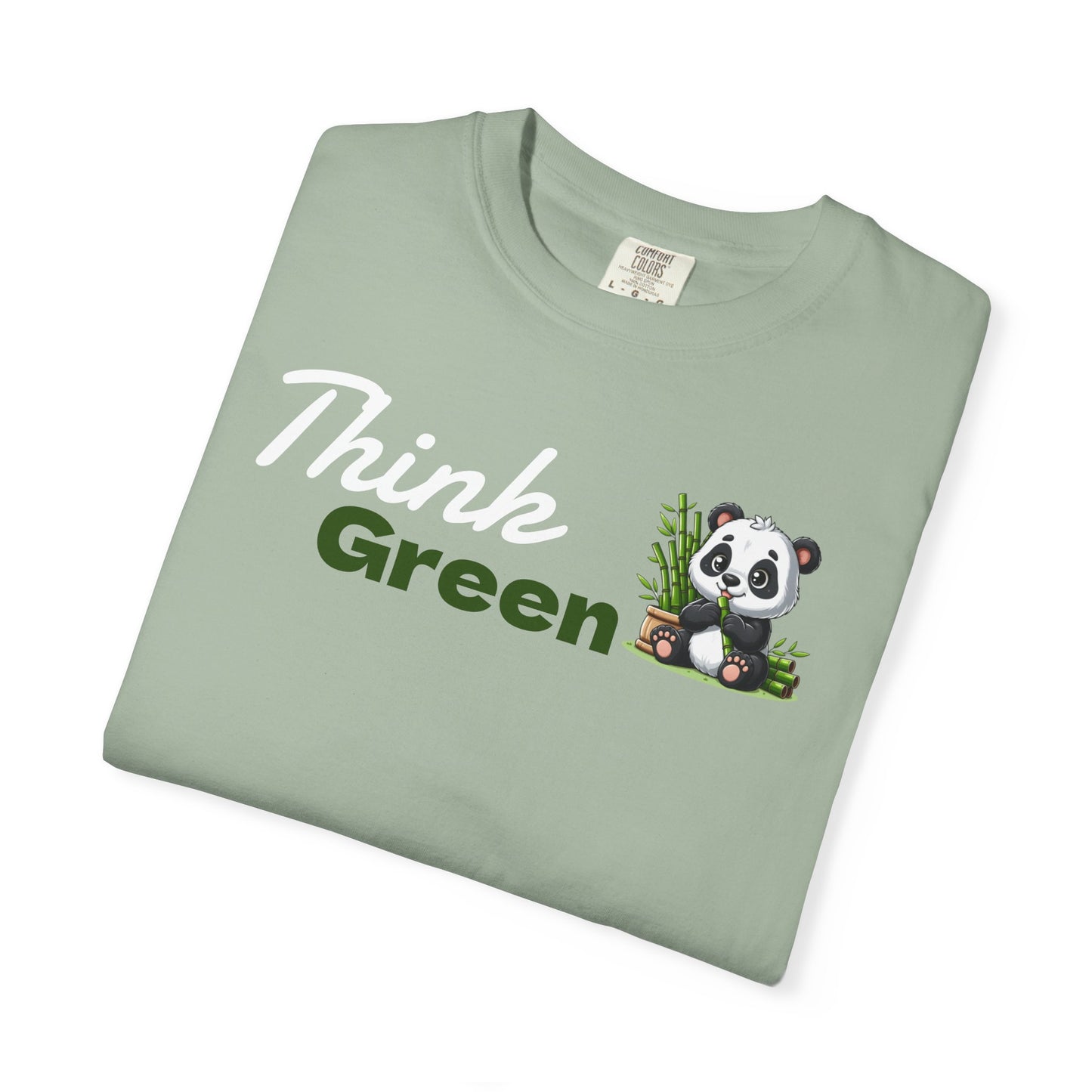 Think Green T-Shirt — Eco Message Garment-Dyed Tee