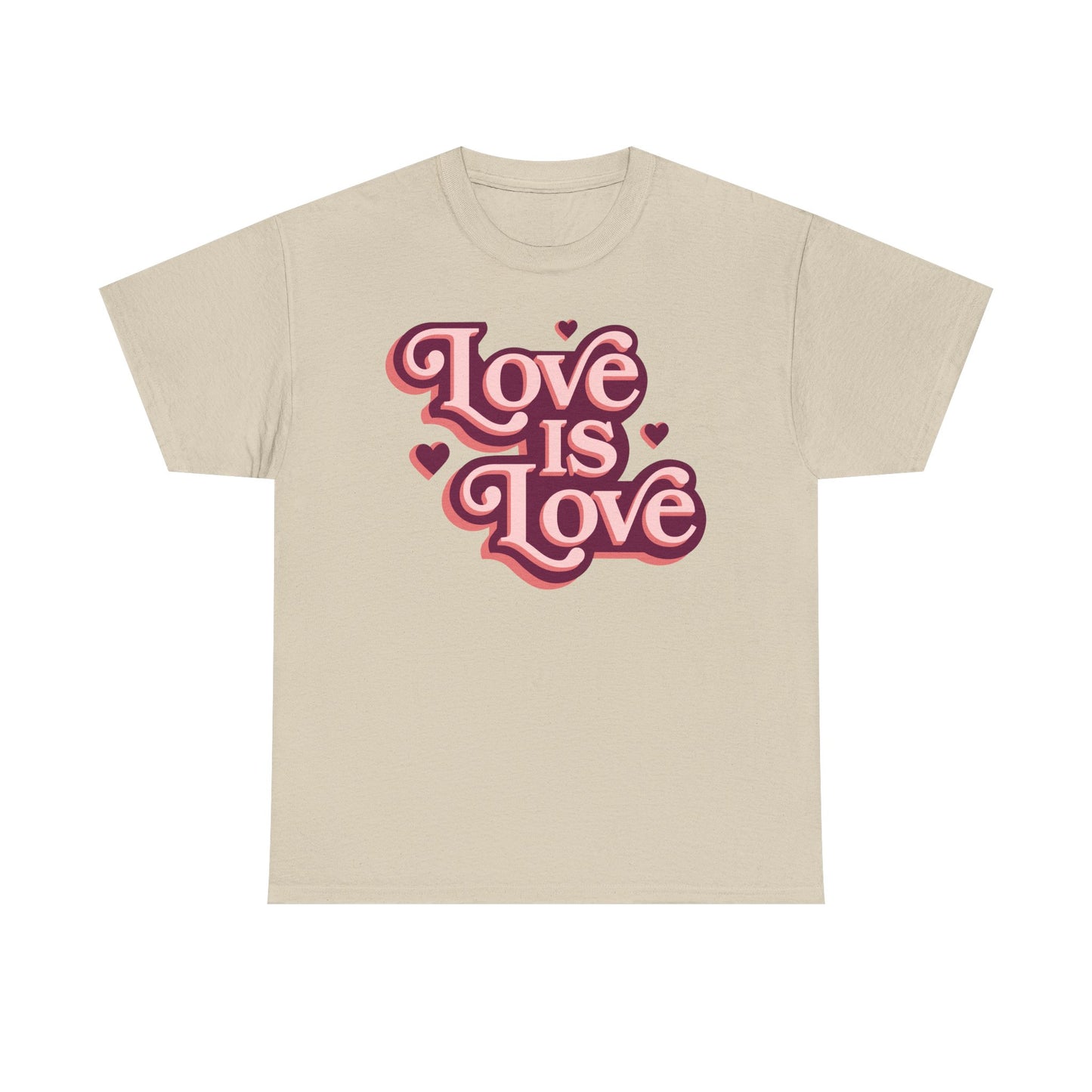 Love Is Love T-Shirt — Retro Heart Pride Tee