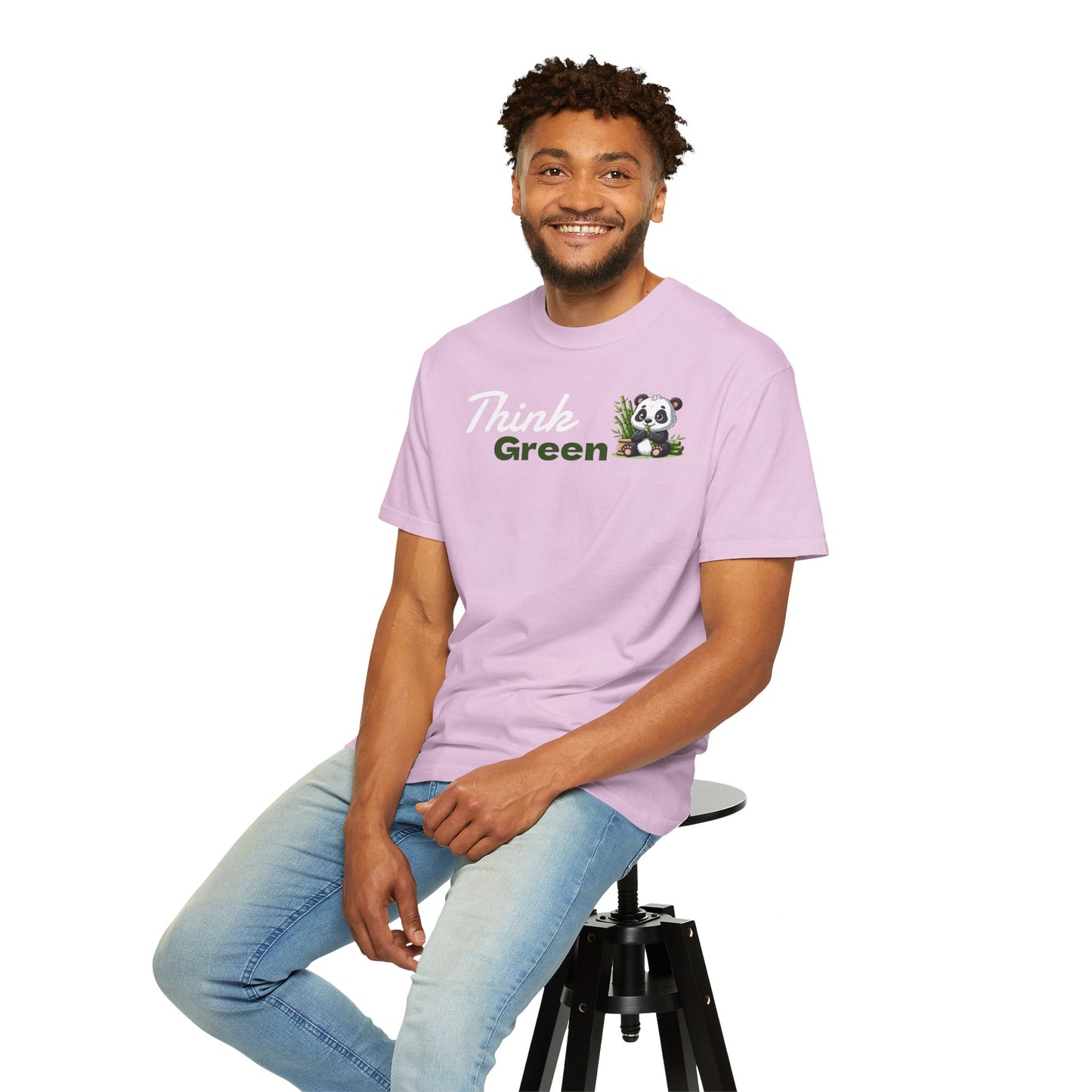 Think Green T-Shirt — Eco Message Garment-Dyed Tee