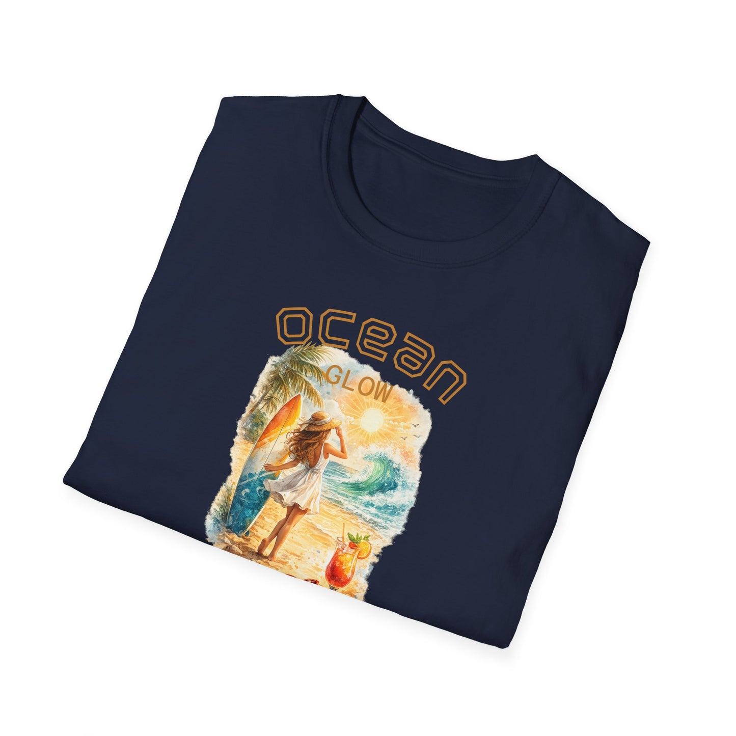Ocean Glow T-Shirt — Luminous Coastal Graphic Tee