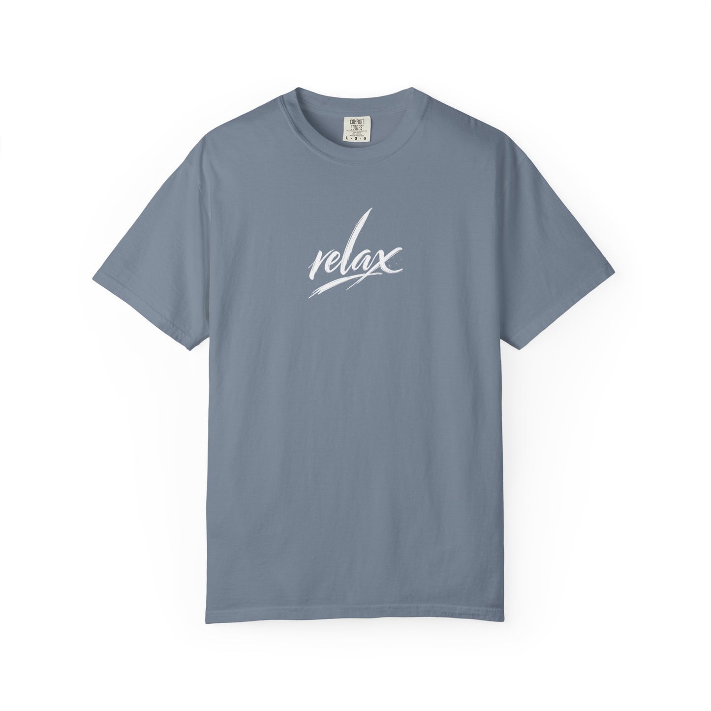 Relax Classic Garment-Dyed T-Shirt — Minimal White Crew Tee