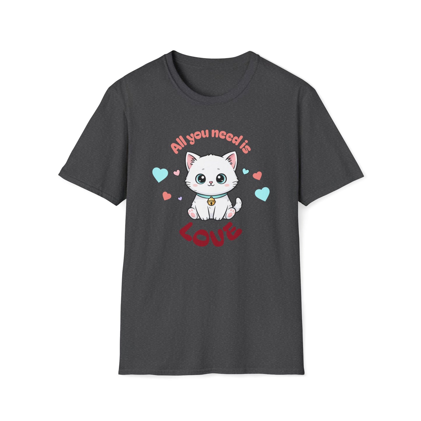 Cat 'All You Need Is Love' T-Shirt