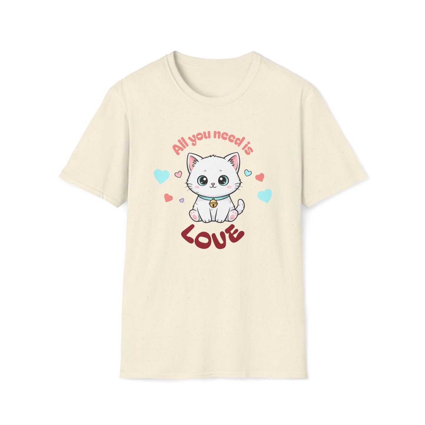 Cat 'All You Need Is Love' T-Shirt