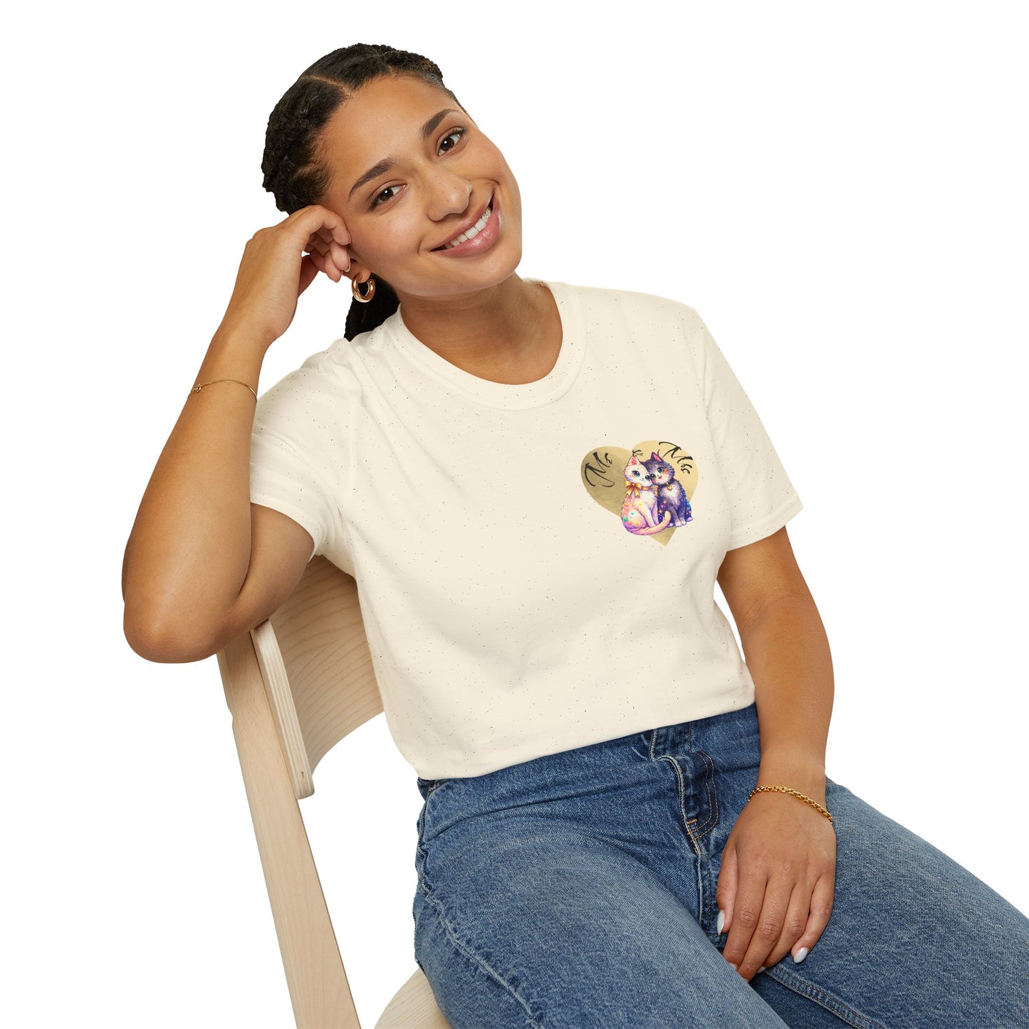 Heart Paw Print T-Shirt — Cute Cat & Dog Love Graphic Tee
