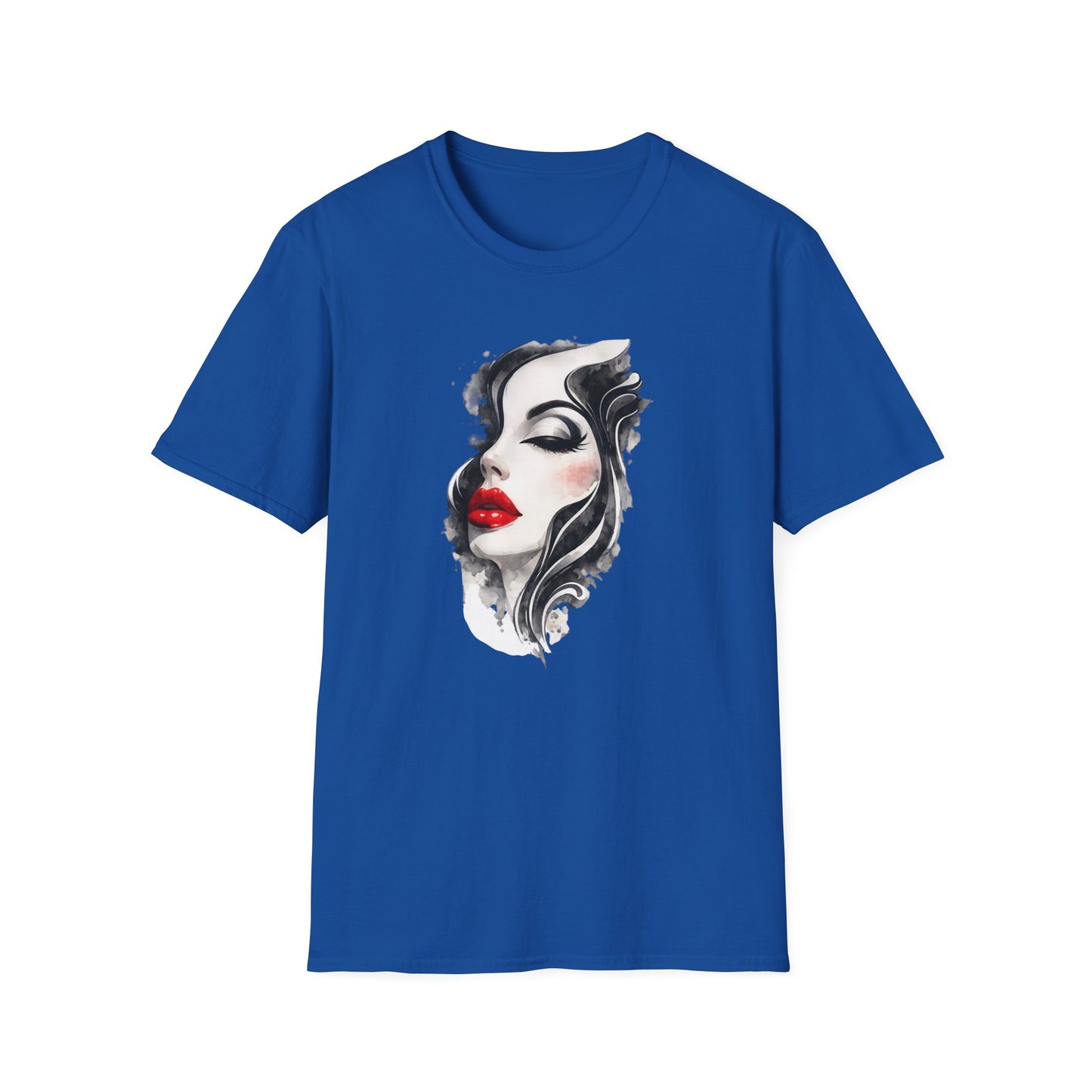Fashion T-Shirt — Female Close-Up Portrait Graphic Tee