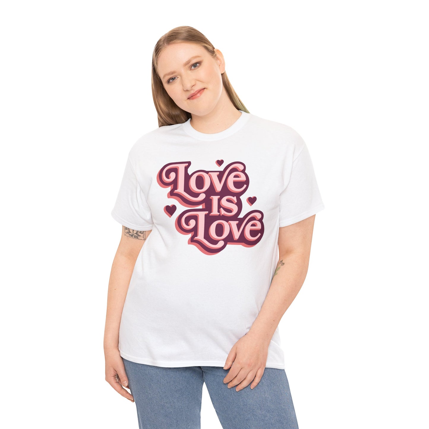 Love Is Love T-Shirt — Retro Heart Pride Tee
