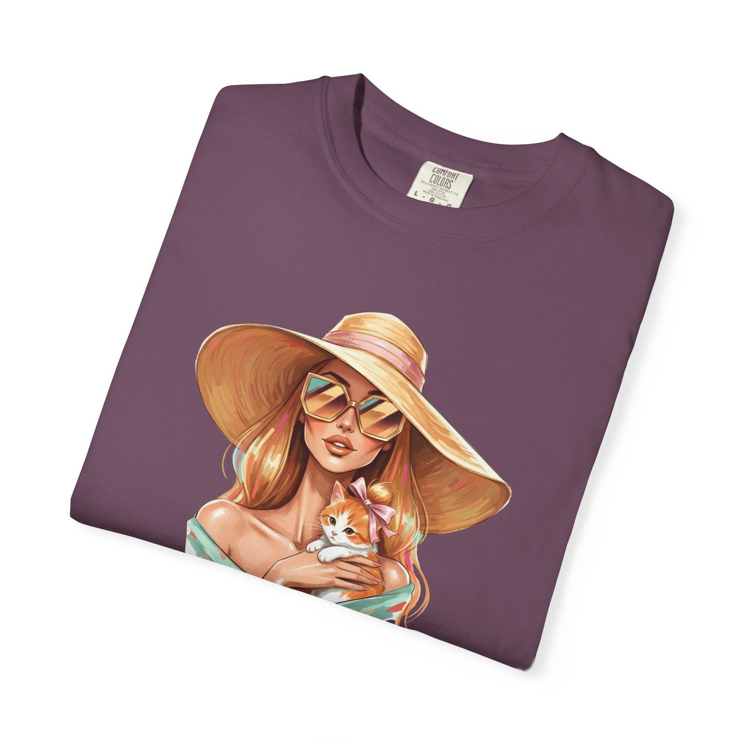 Fashion Icon Hugging Cat T-Shirt