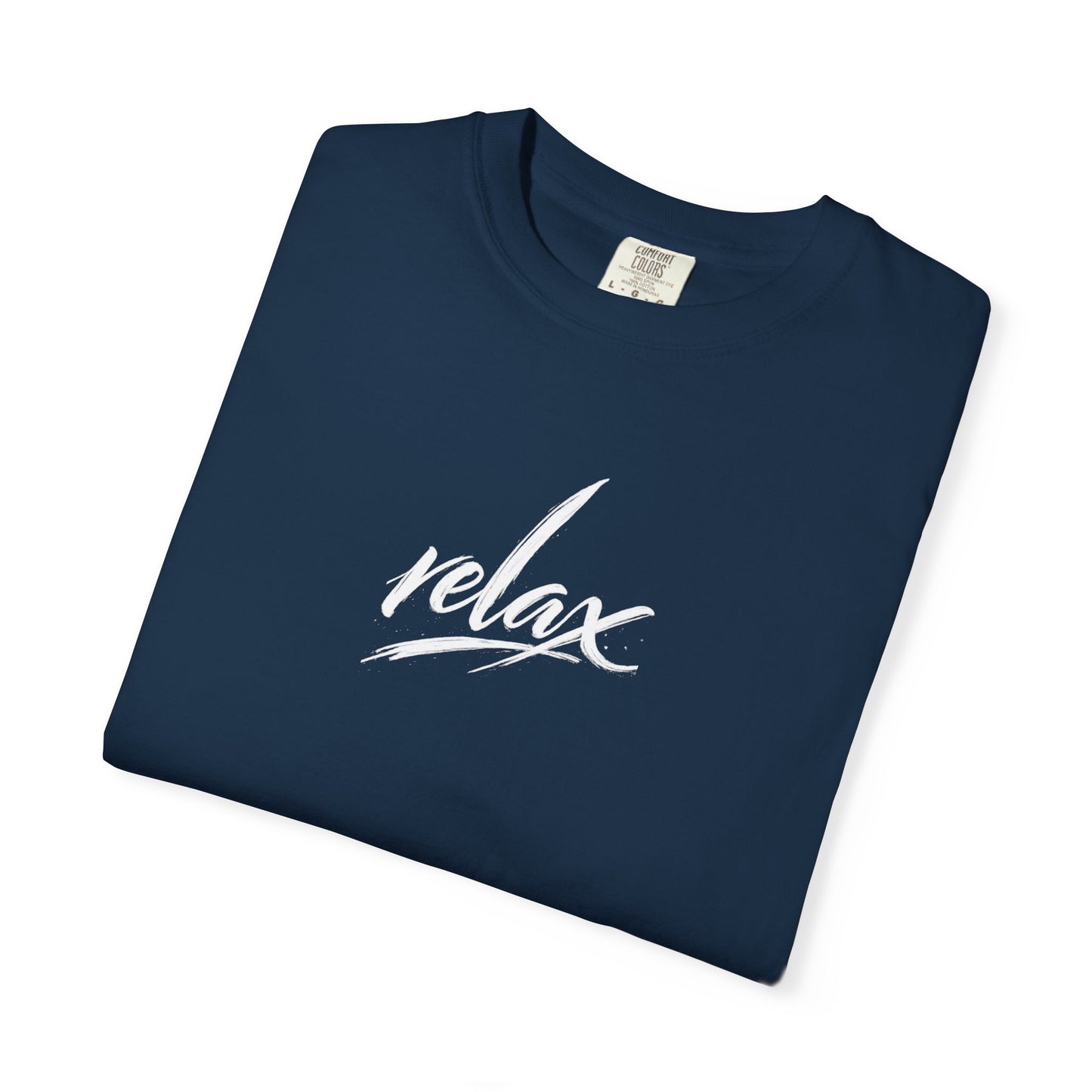 Relax Classic Garment-Dyed T-Shirt — Minimal White Crew Tee