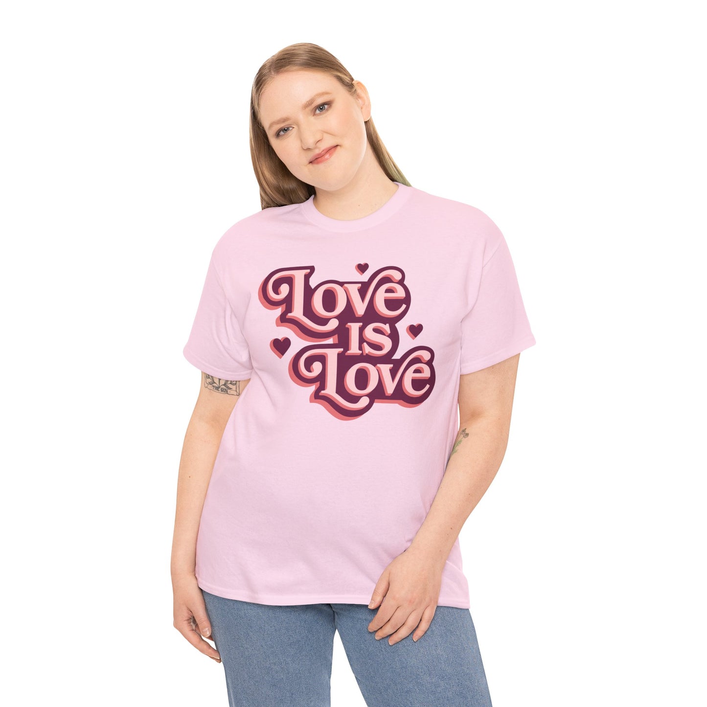 Love Is Love T-Shirt — Retro Heart Pride Tee
