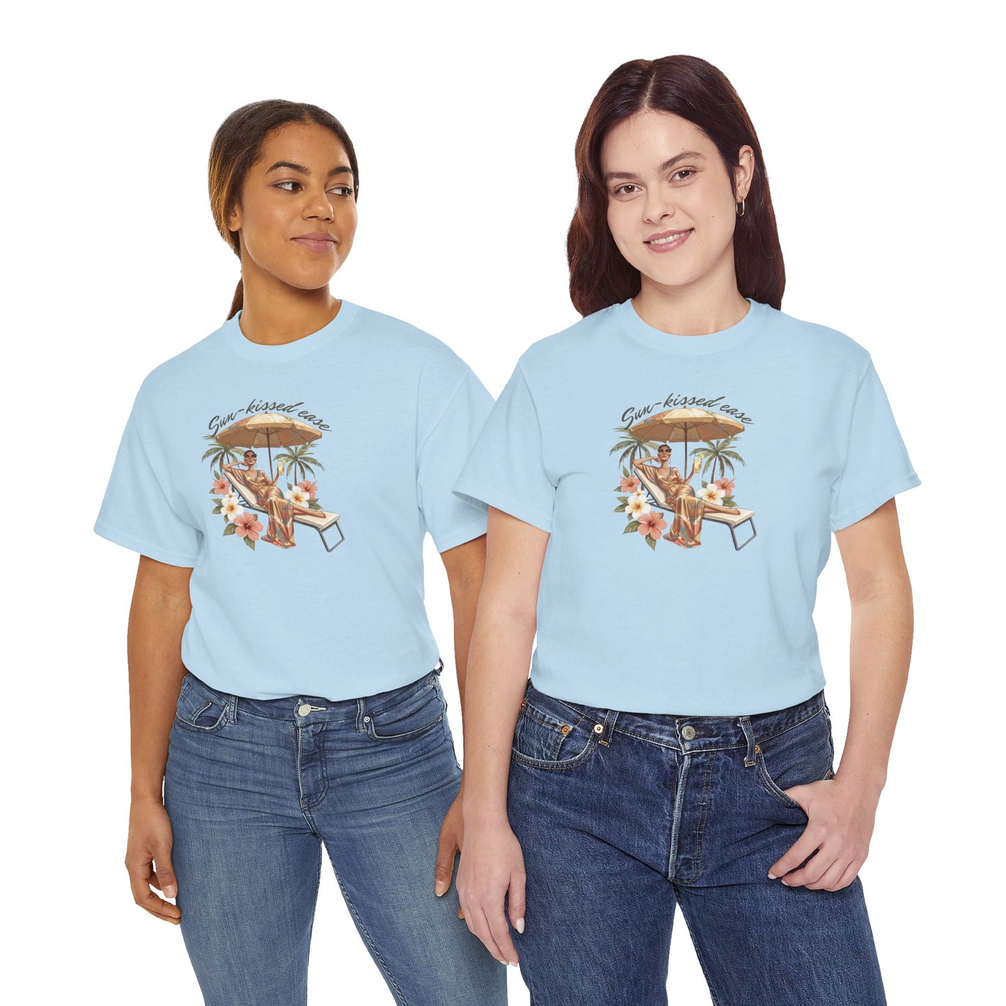 Sun-Kissed Ease Tee — Relaxed Summer Graphic T-Shirt