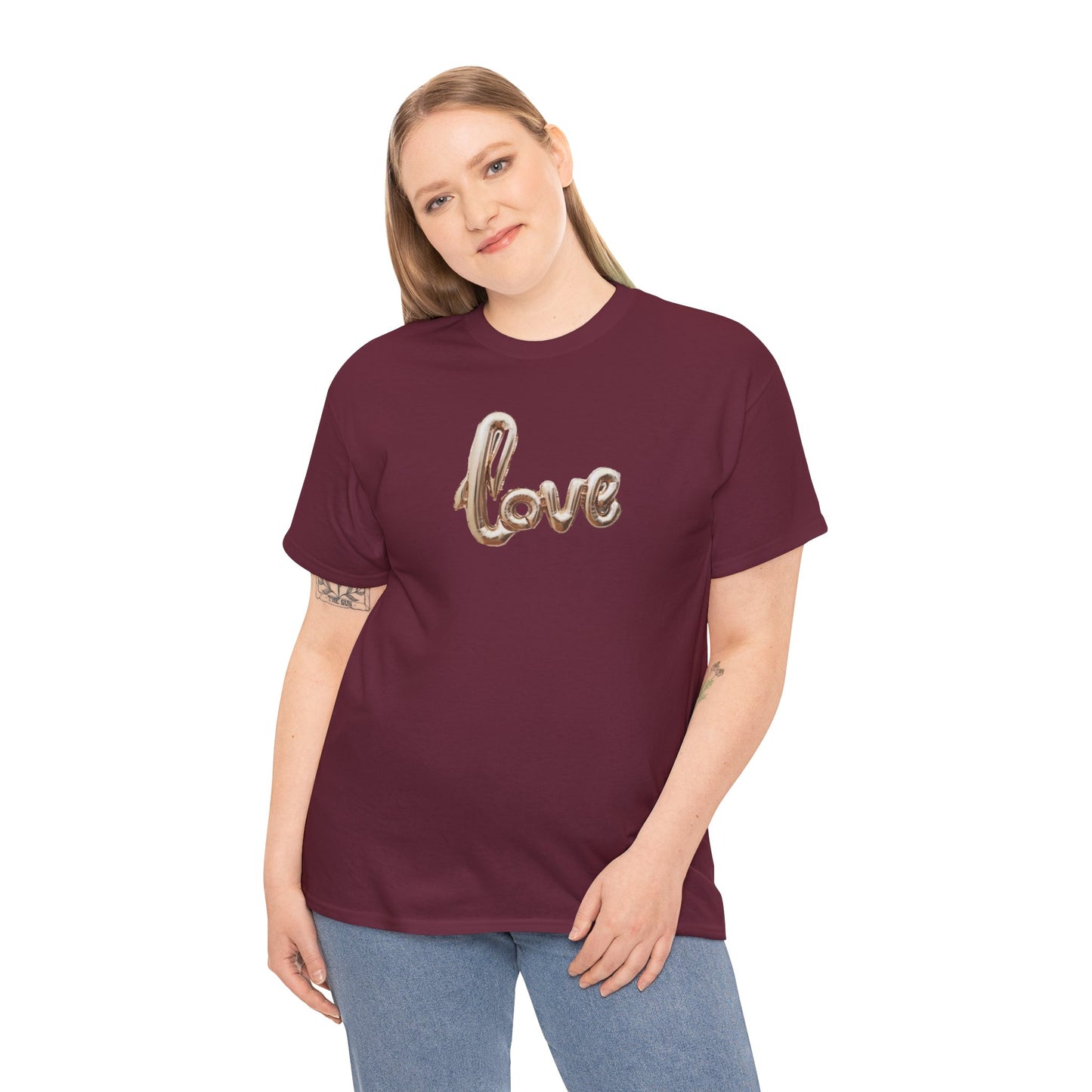 Love Graphic T-Shirt — Minimal Heart Script Tee