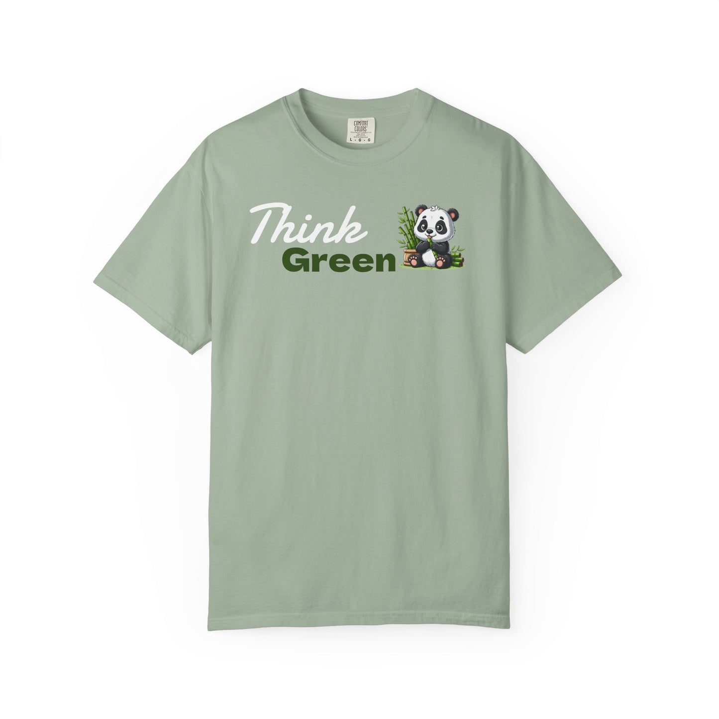 Think Green T-Shirt — Eco Message Garment-Dyed Tee