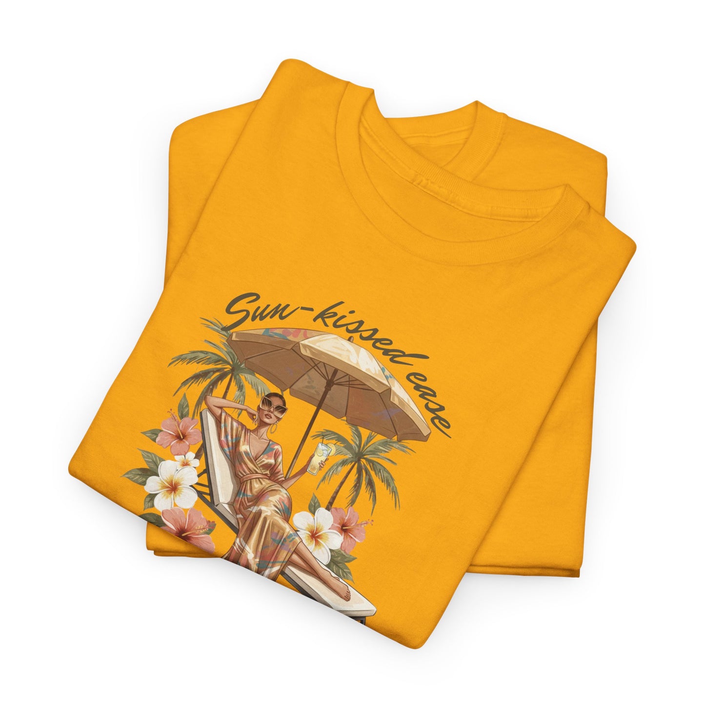 Sun-Kissed Ease Tee — Relaxed Summer Graphic T-Shirt