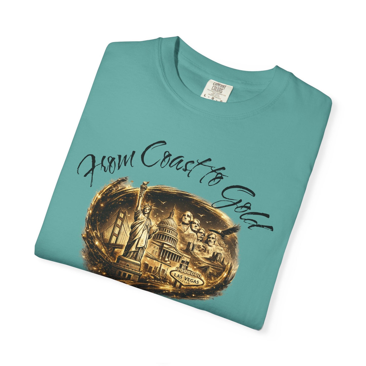 T-Shirt — 'From Coast to Cackle' Vintage Beach Scene Graphic Tee