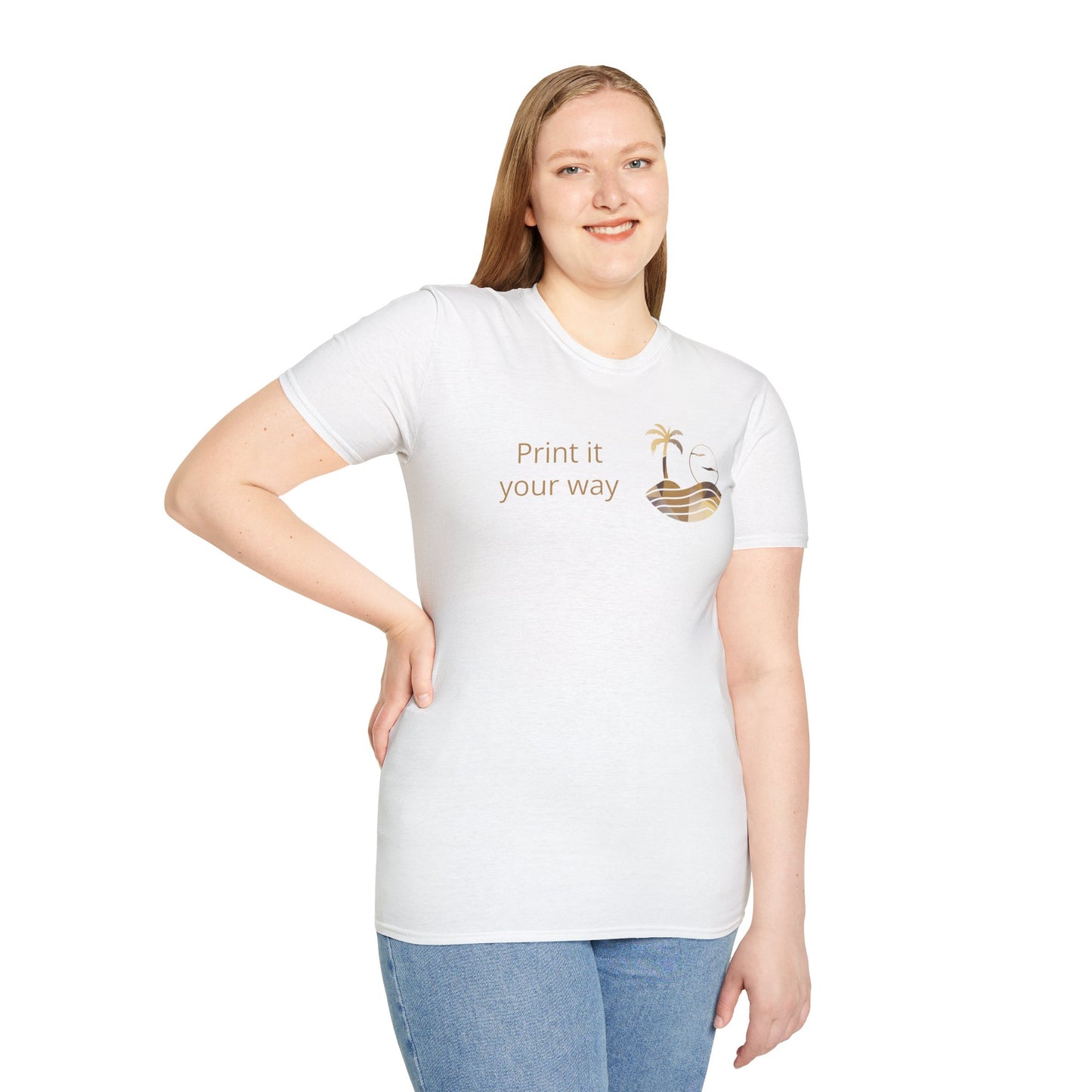 Desert Sunset T-Shirt — "Print It Your Way" Customizable Tee