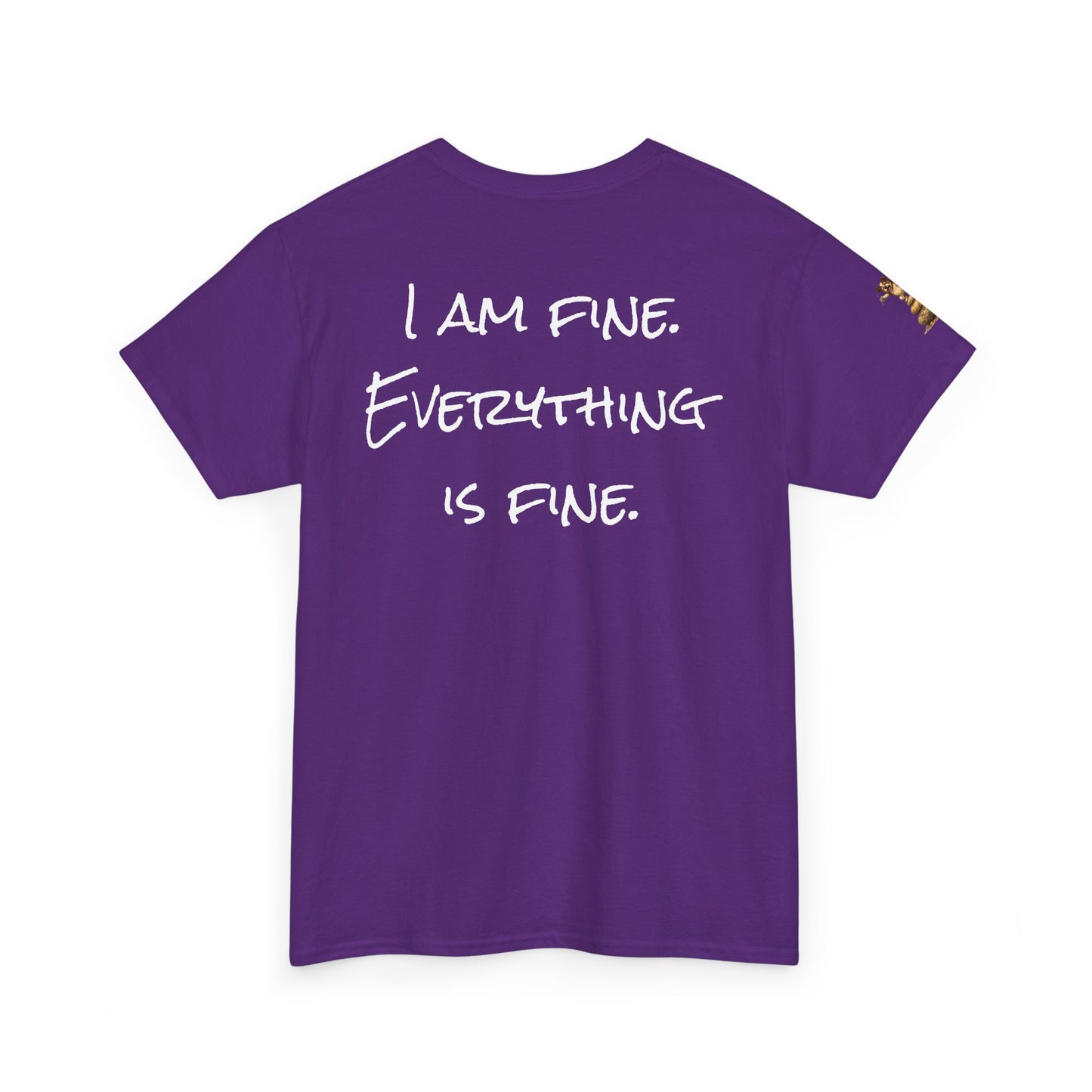 I Am Fine Everything Is Fine T-Shirt — Funny Dog Balancing Graphic Tee