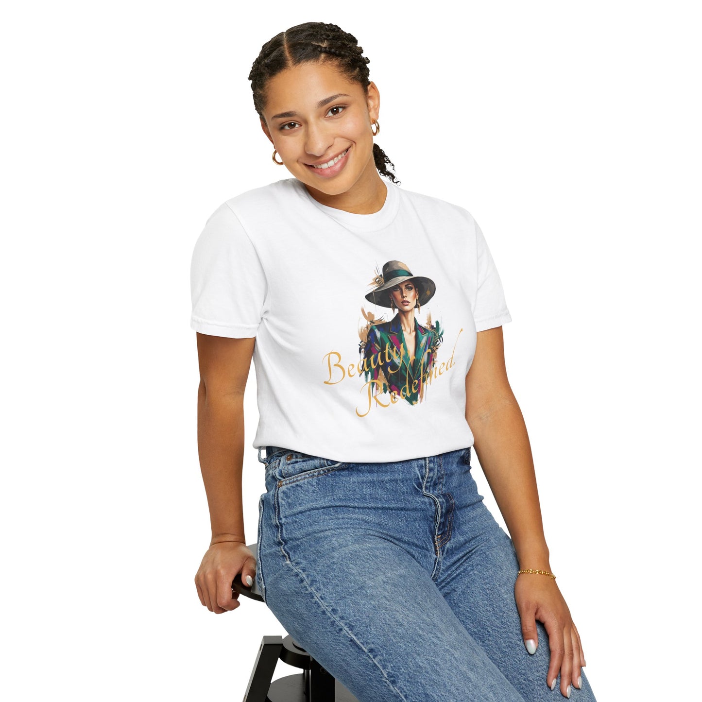 Beauty, Redefined. T-Shirt — Garment-Dyed Statement Tee