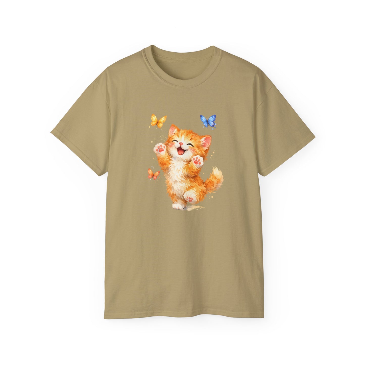 Playful Kitty T-Shirt — Cute Cat Graphic Tee