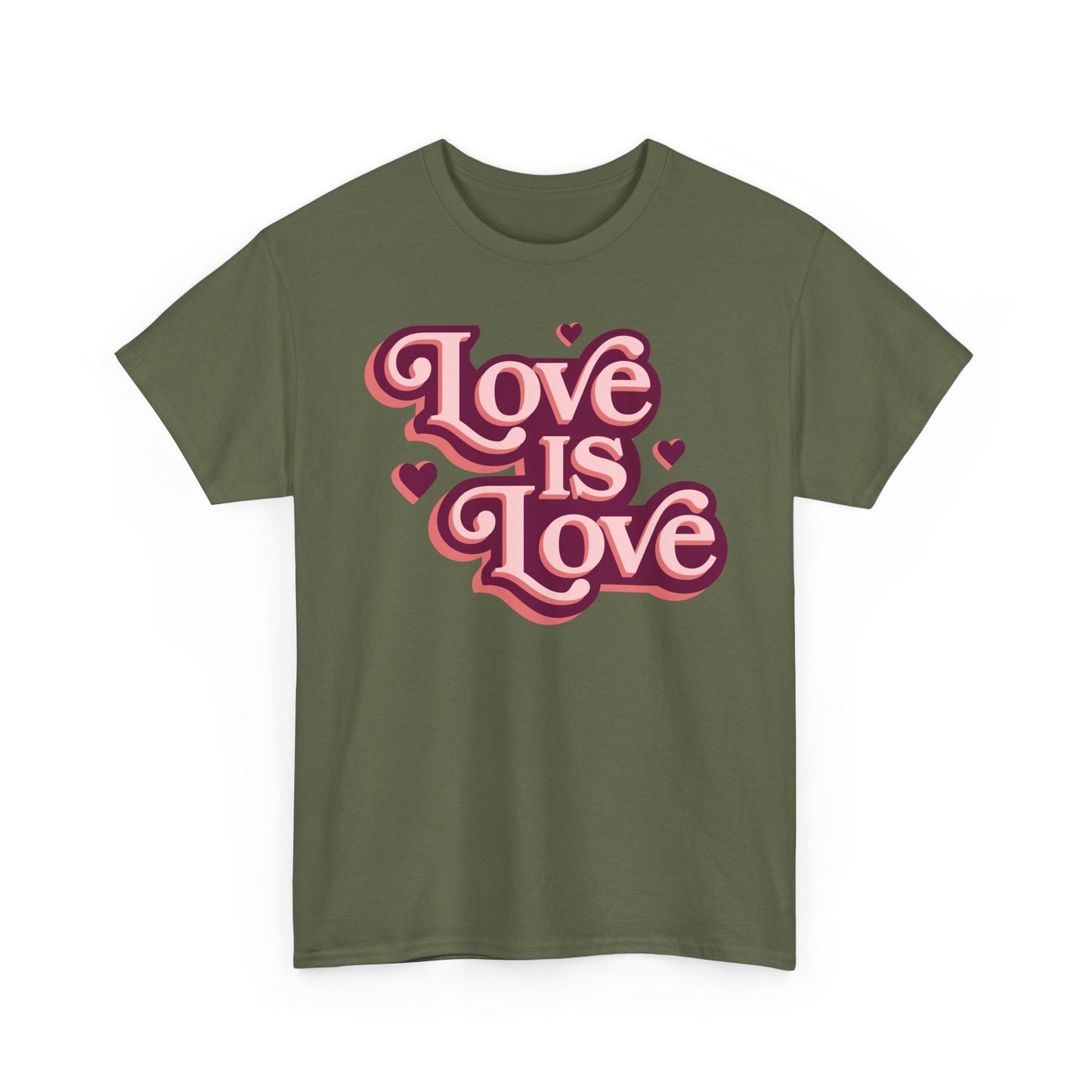 Love Is Love T-Shirt — Retro Heart Pride Tee