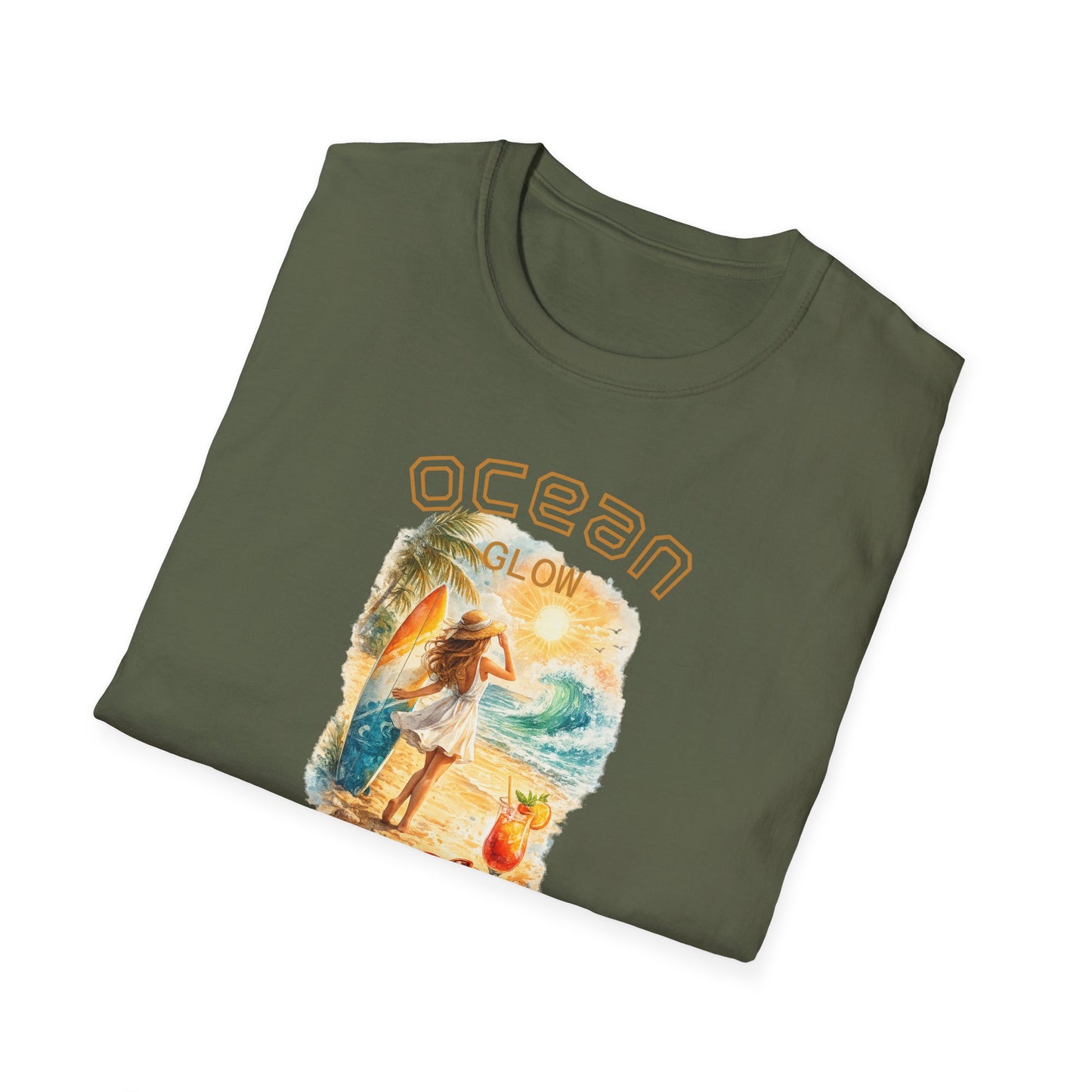 Ocean Glow T-Shirt — Luminous Coastal Graphic Tee