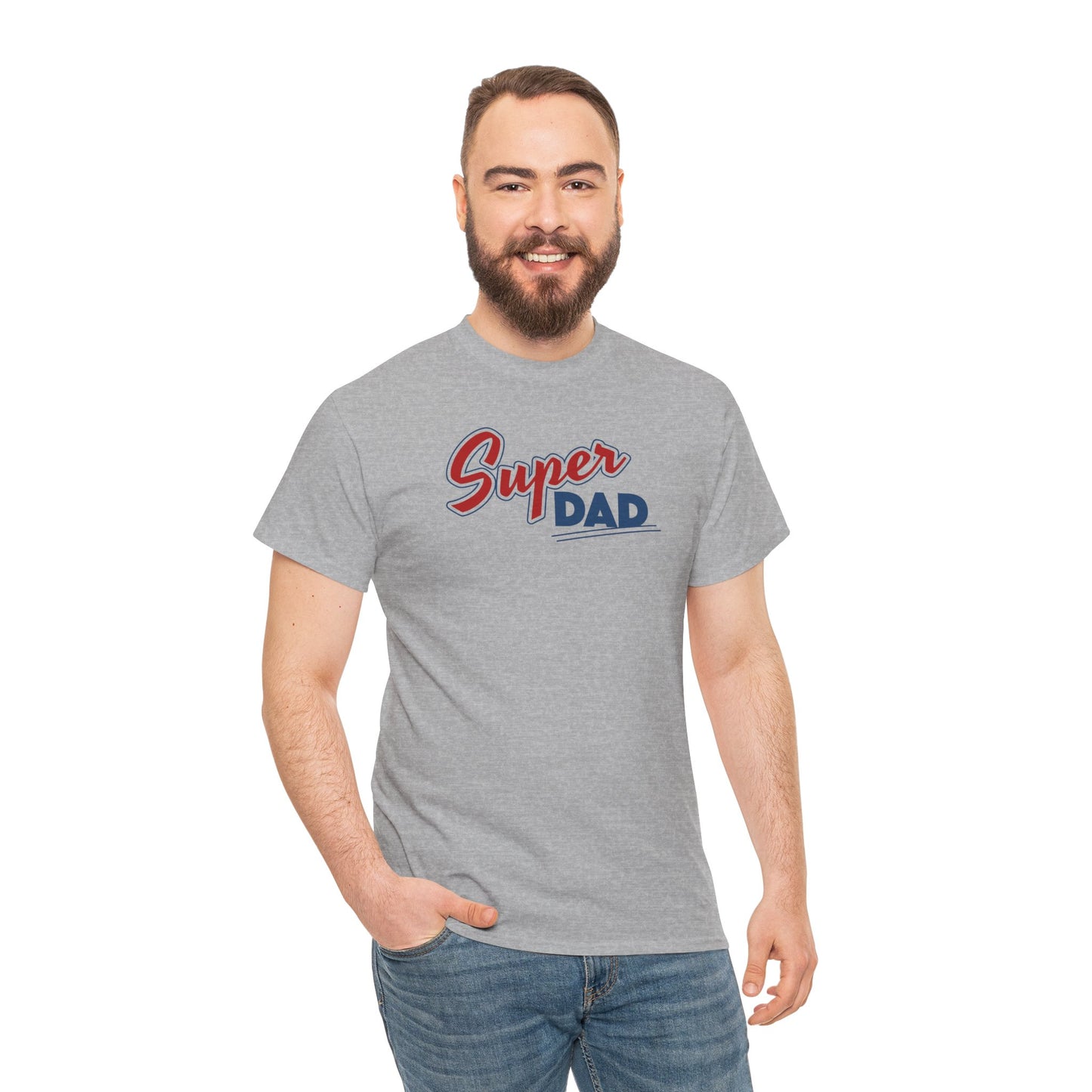 Super Dad T-Shirt — Retro Script Fathers Day Tee