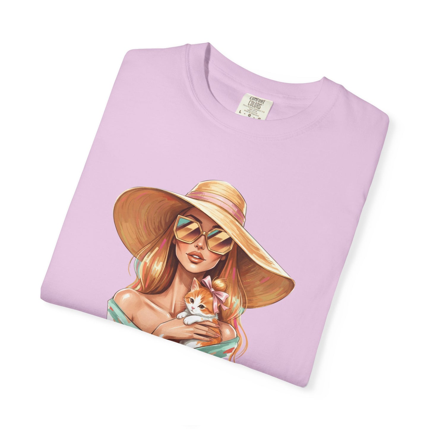 Fashion Icon Hugging Cat T-Shirt