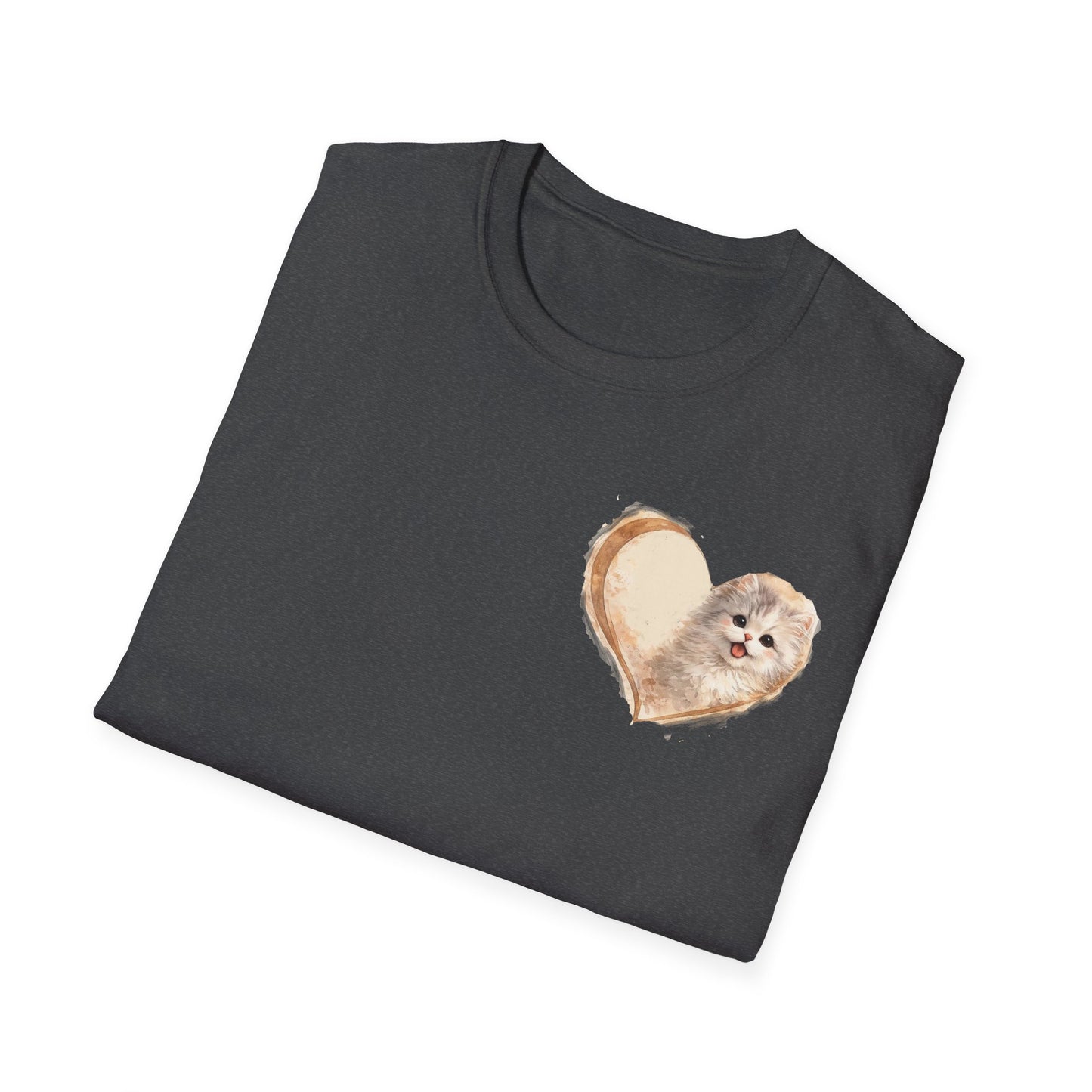 Kitty in My Heart T-Shirt — Cute Cat Graphic Tee for Cat Lovers