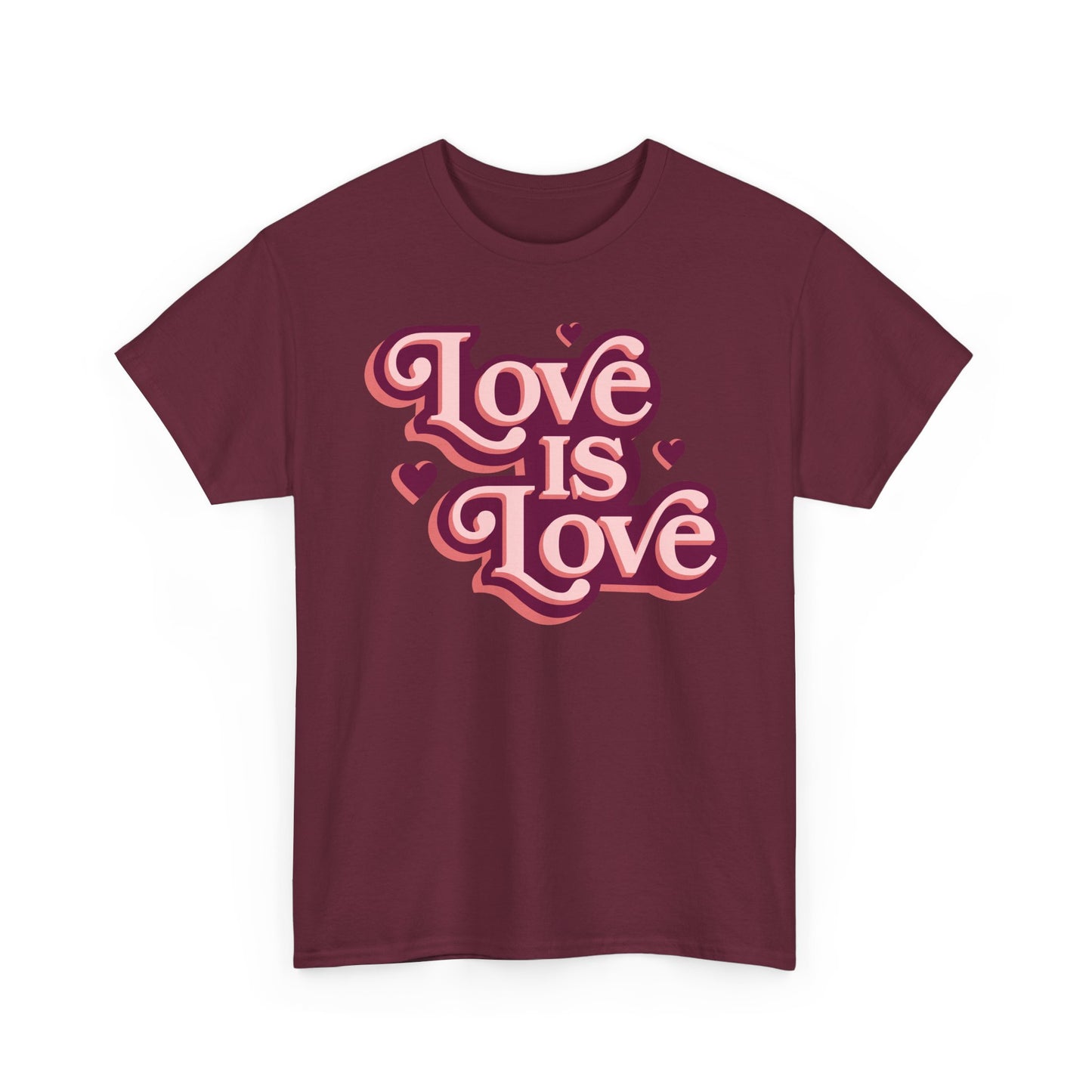 Love Is Love T-Shirt — Retro Heart Pride Tee