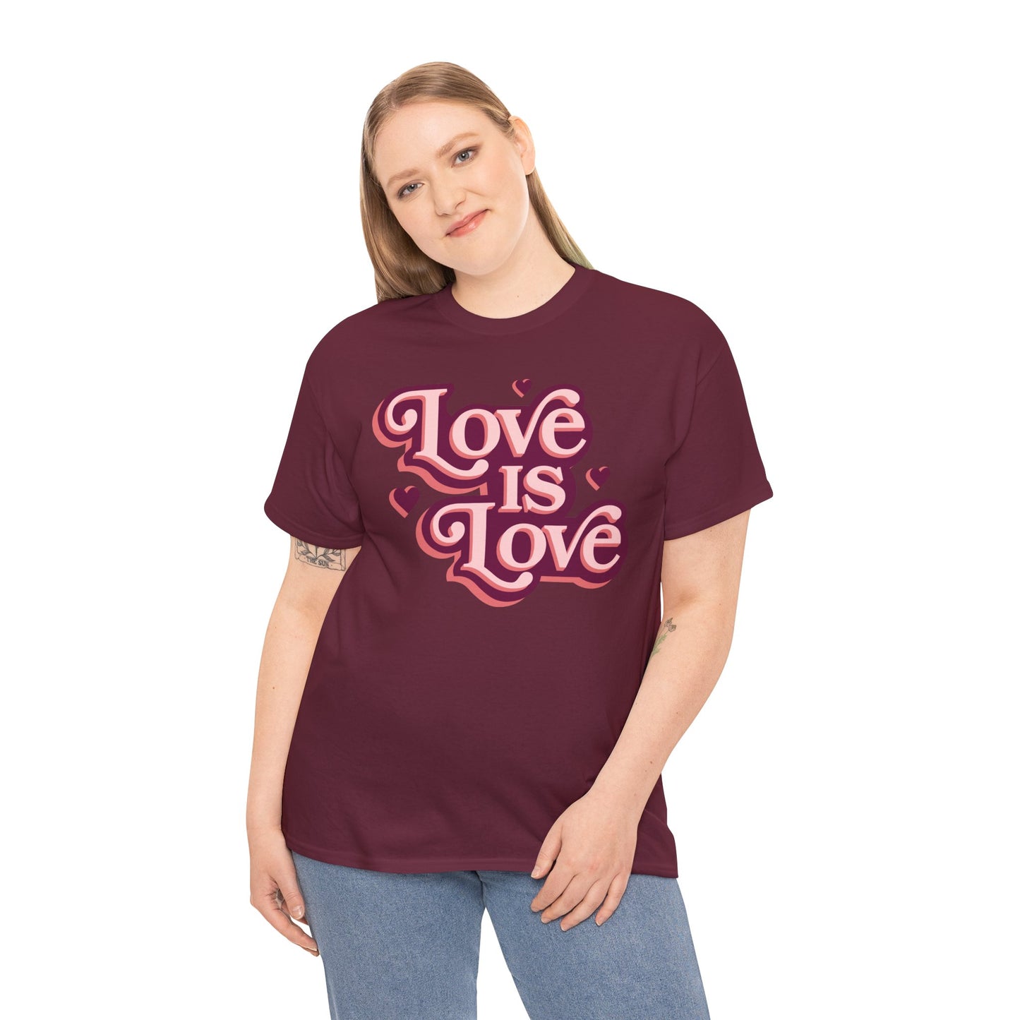 Love Is Love T-Shirt — Retro Heart Pride Tee