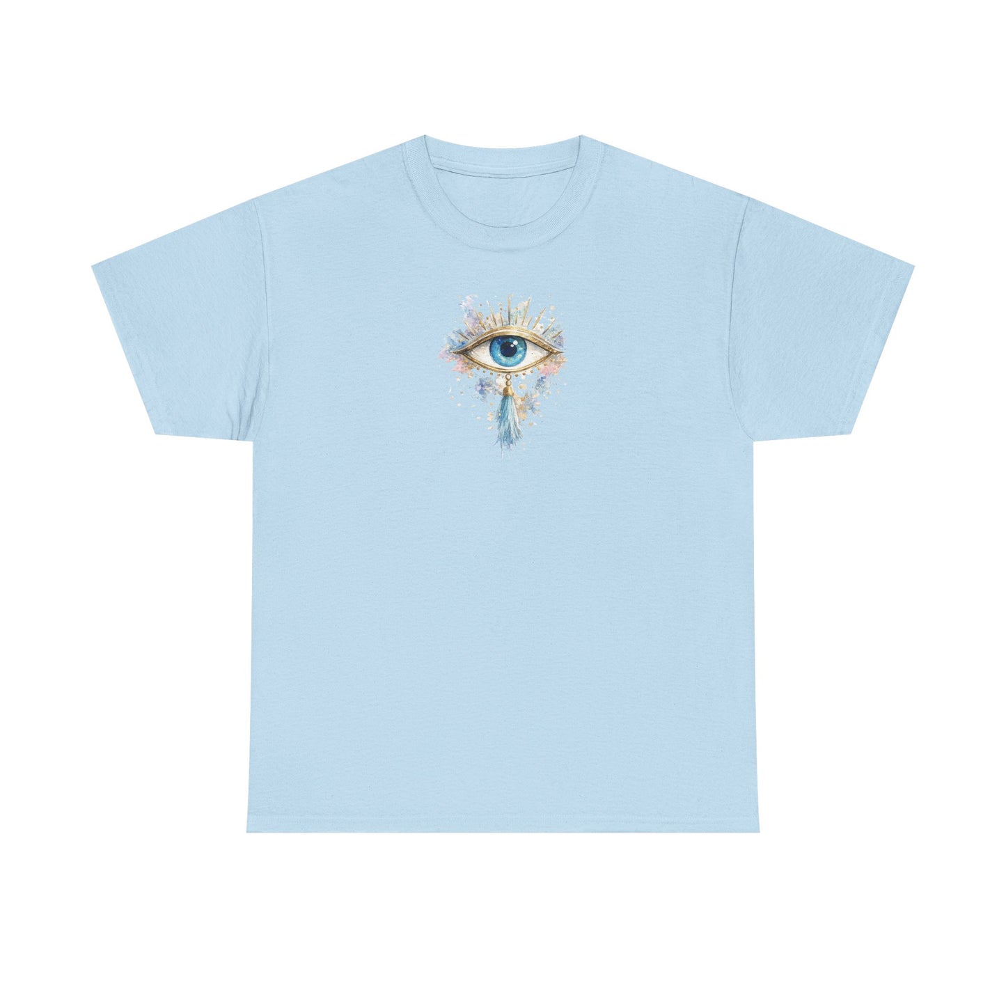 Mystic Watercolor Eye T-Shirt — Small Chest Art, Spiritual Boho Tee
