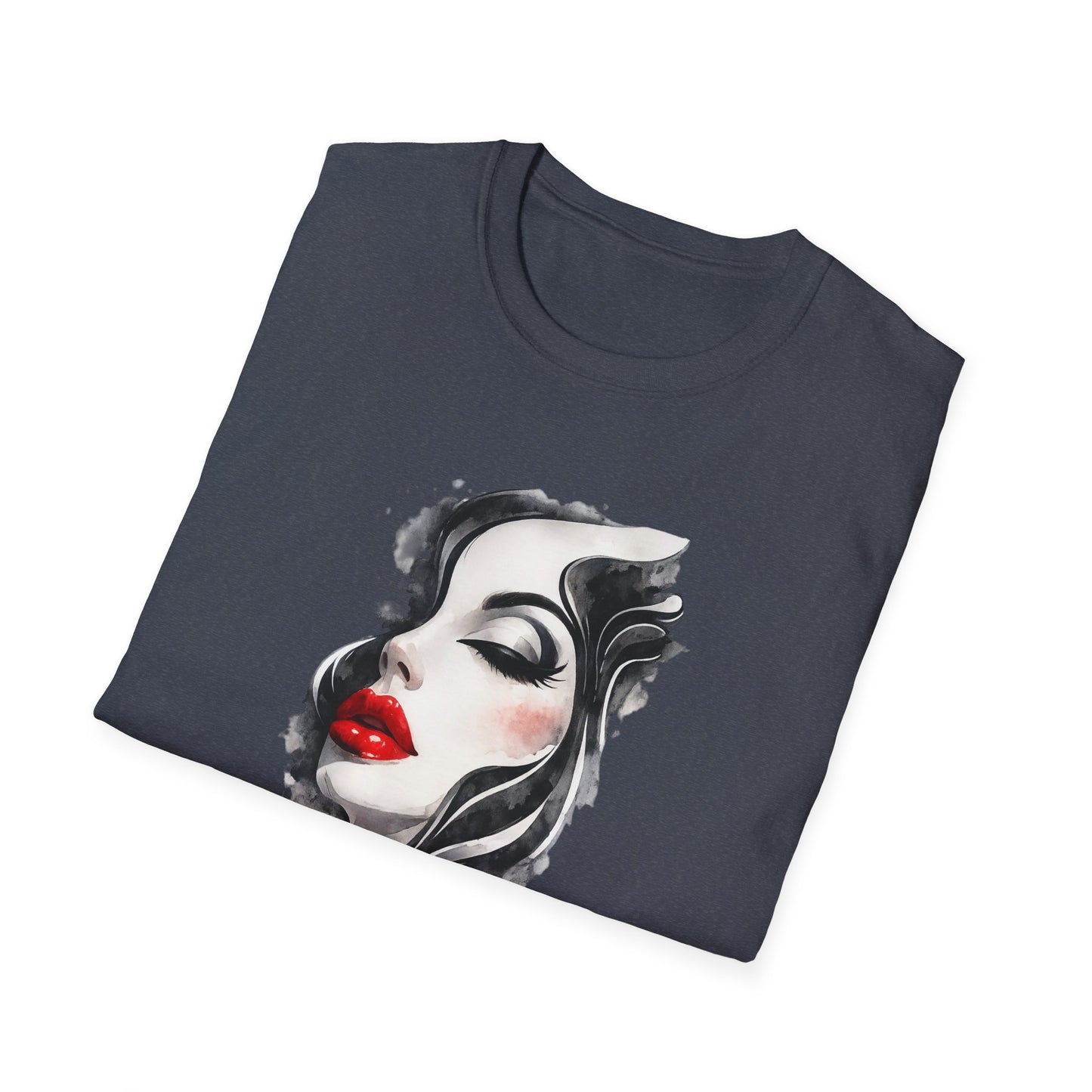 Fashion T-Shirt — Female Close-Up Portrait Graphic Tee